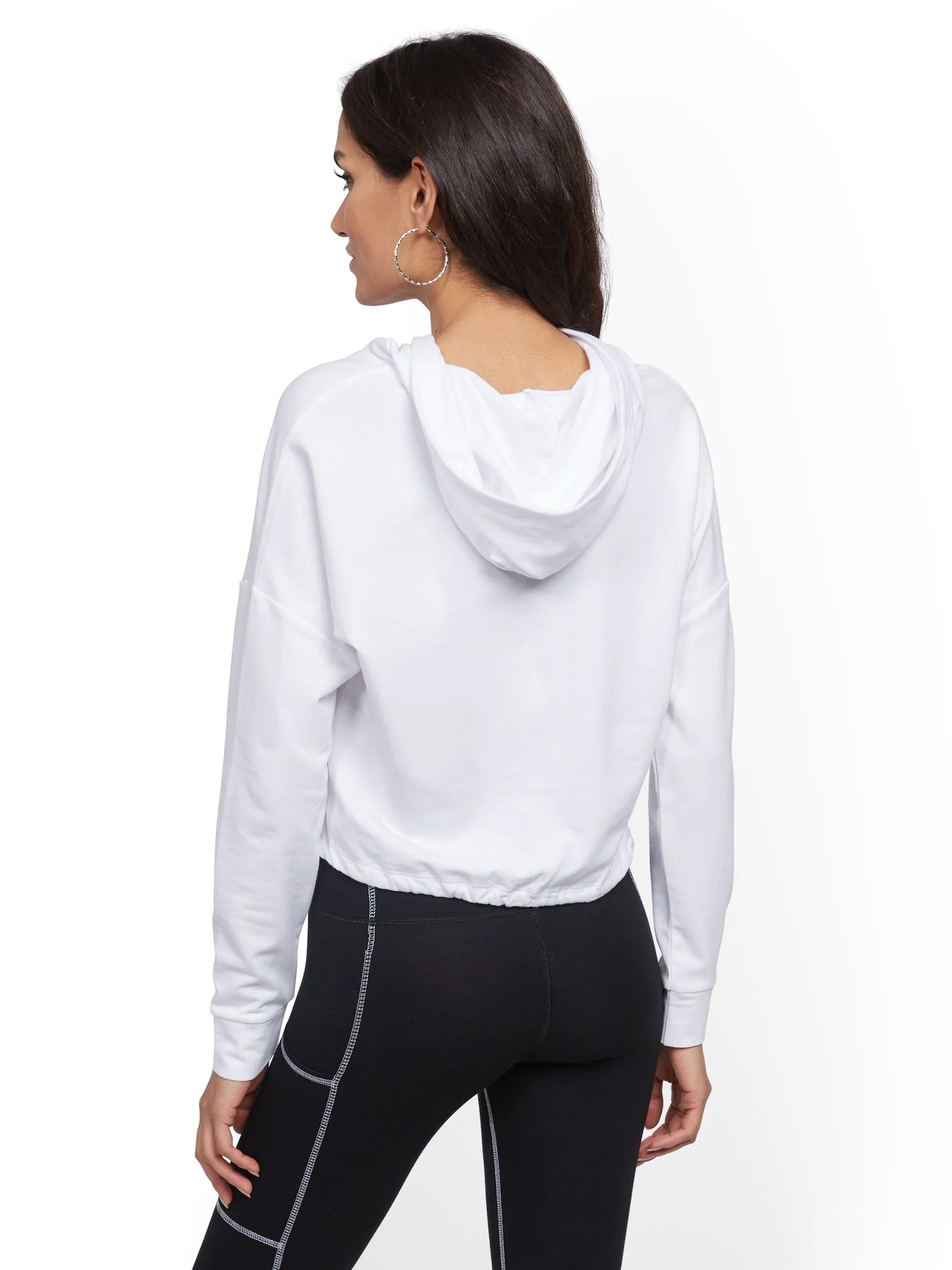 White Hooded 'Love' Sweatshirt - Image 3