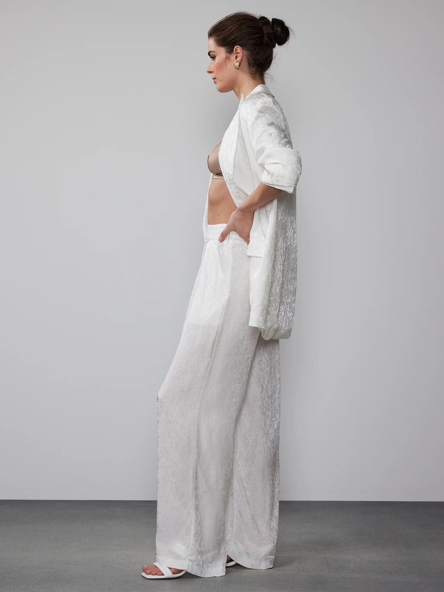 Jacquard Palazzo Pant - Image 2