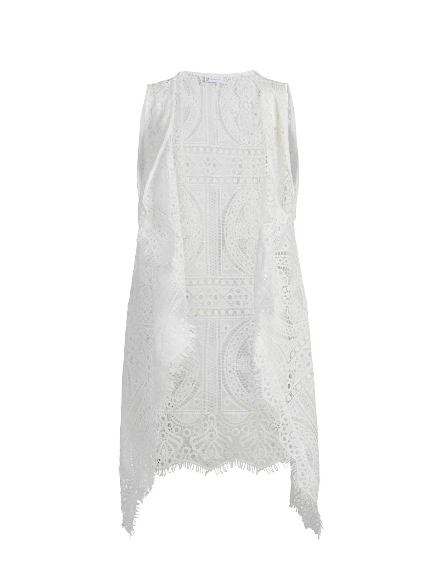 White Lace Vest