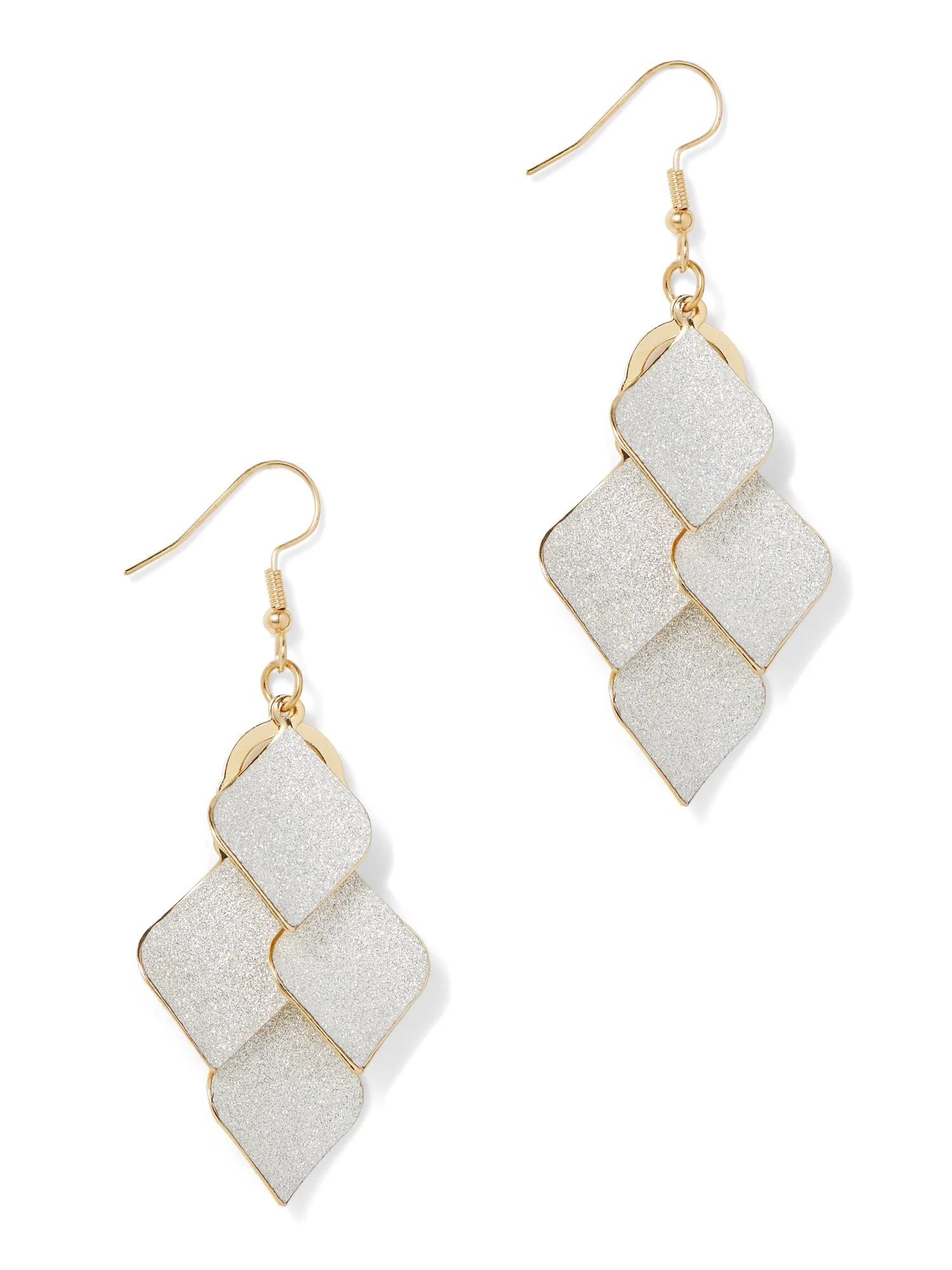 White Leaflet Statement Earring