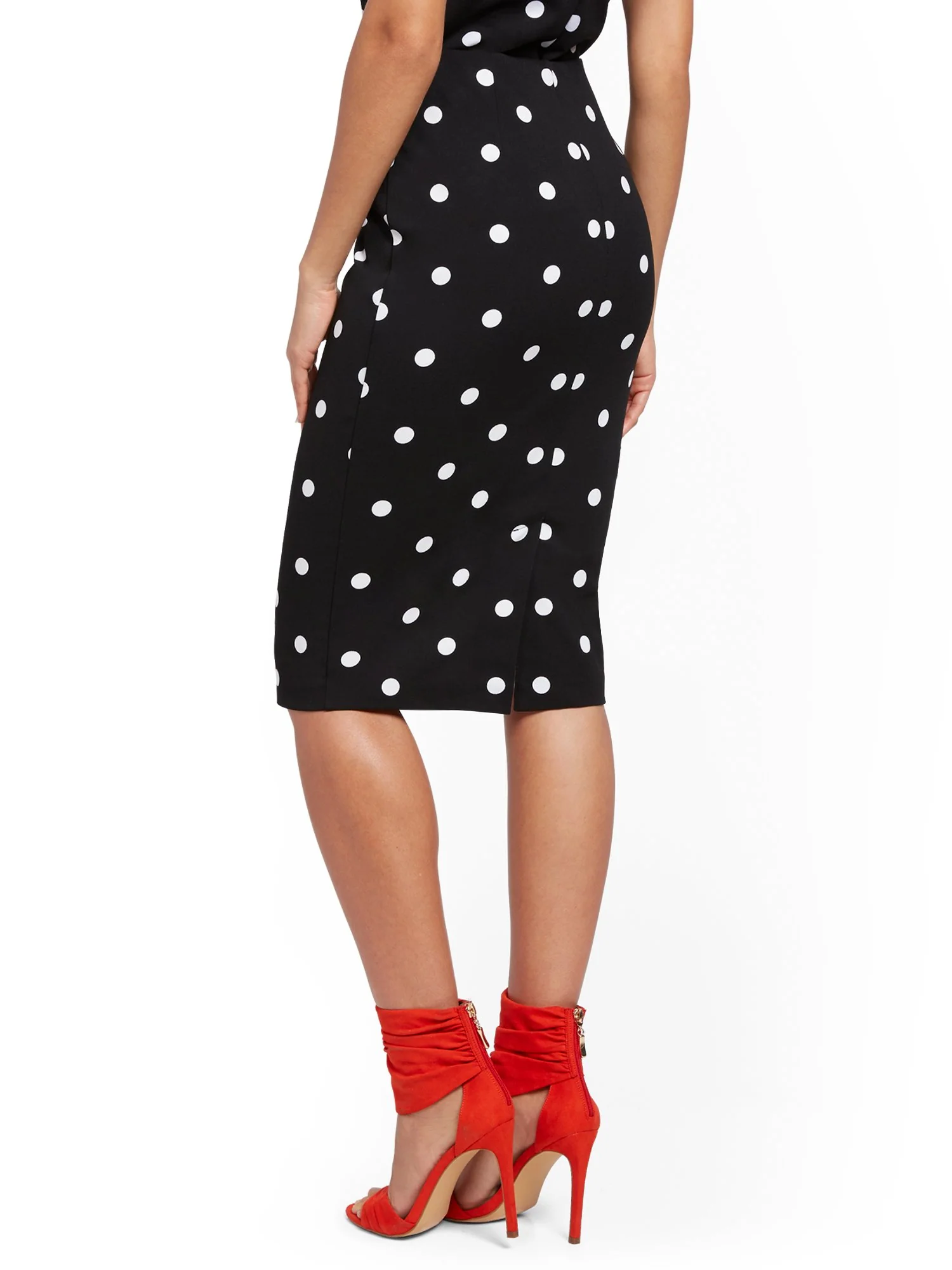 Whitney High-Waist Pull-On Pencil Skirt - 7th Avenue - Image 3