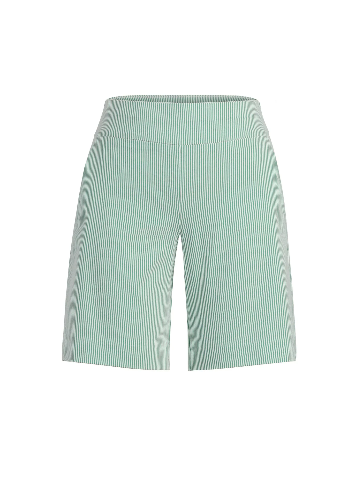Whitney High-Waisted Pull-On 8-Inch Short - Stripe