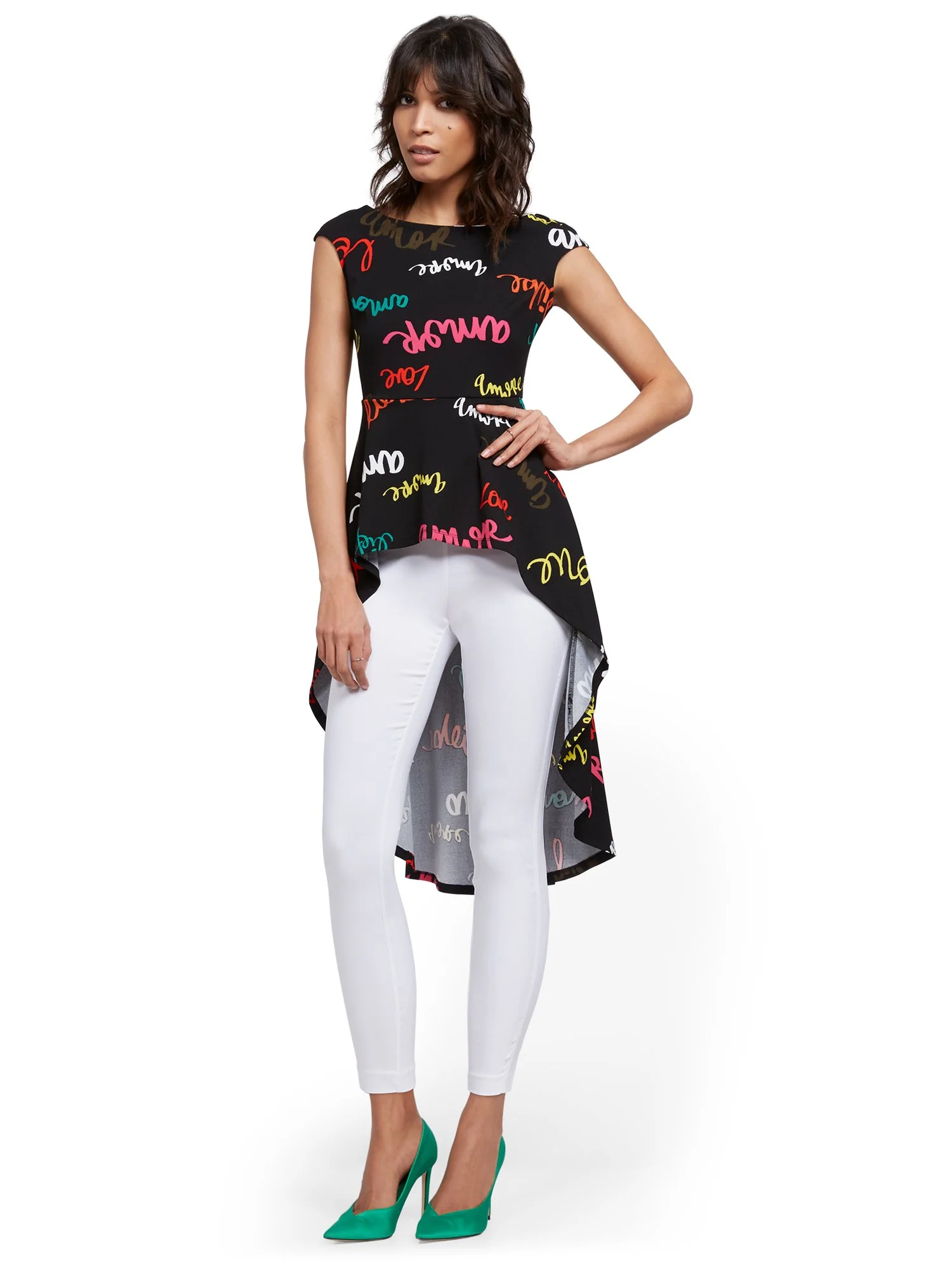 Whitney High-Waisted Pull-On Ankle Pant - White - Image 4