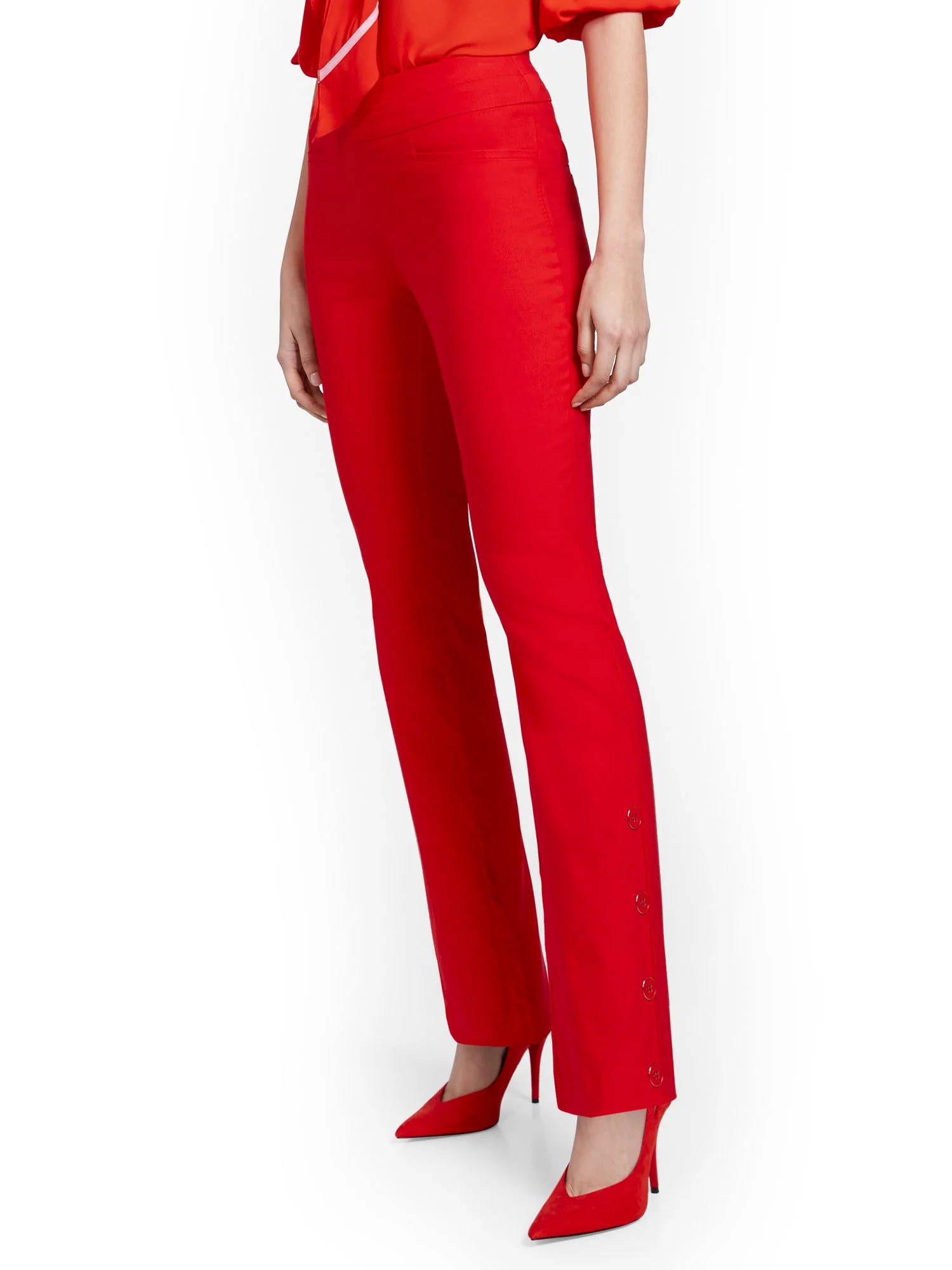 Whitney High-Waisted Pull-On Barely Bootcut Pant - Image 11