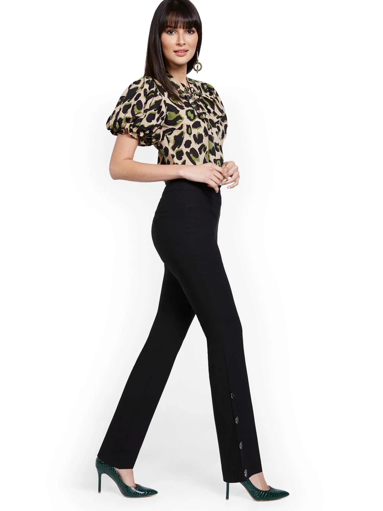 Whitney High-Waisted Pull-On Barely Bootcut Pant - Image 4