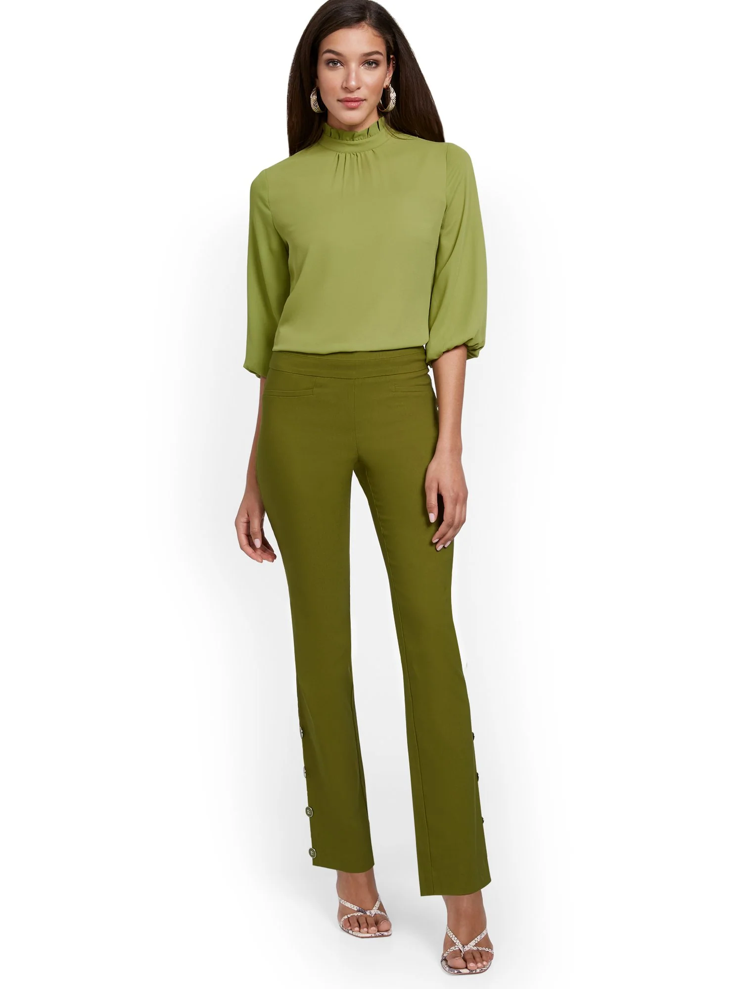 Whitney High-Waisted Pull-On Barely Bootcut Pant - Image 8