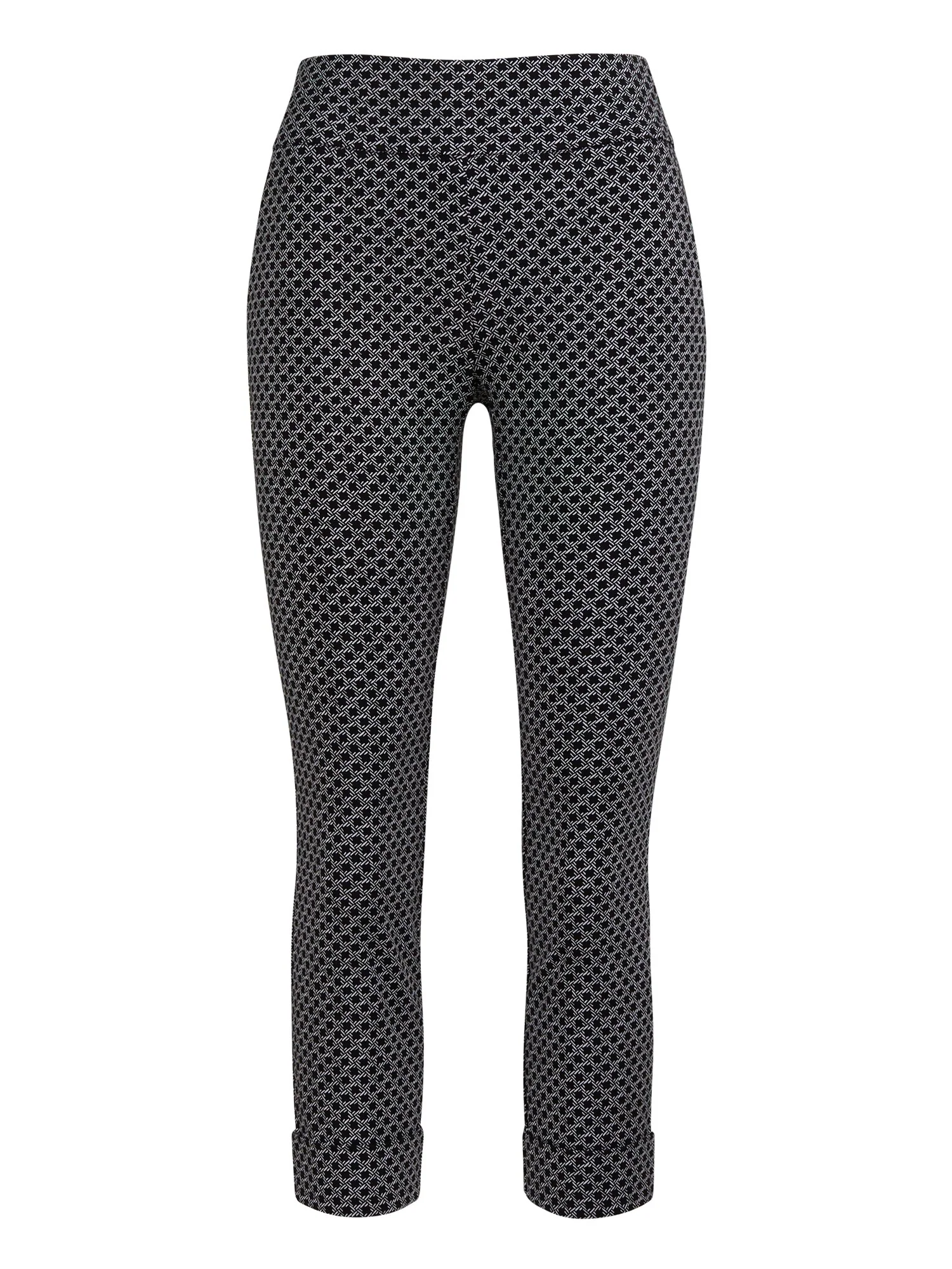 Whitney High-Waisted Pull-On Capri Pant - Abstract Print - Image 6