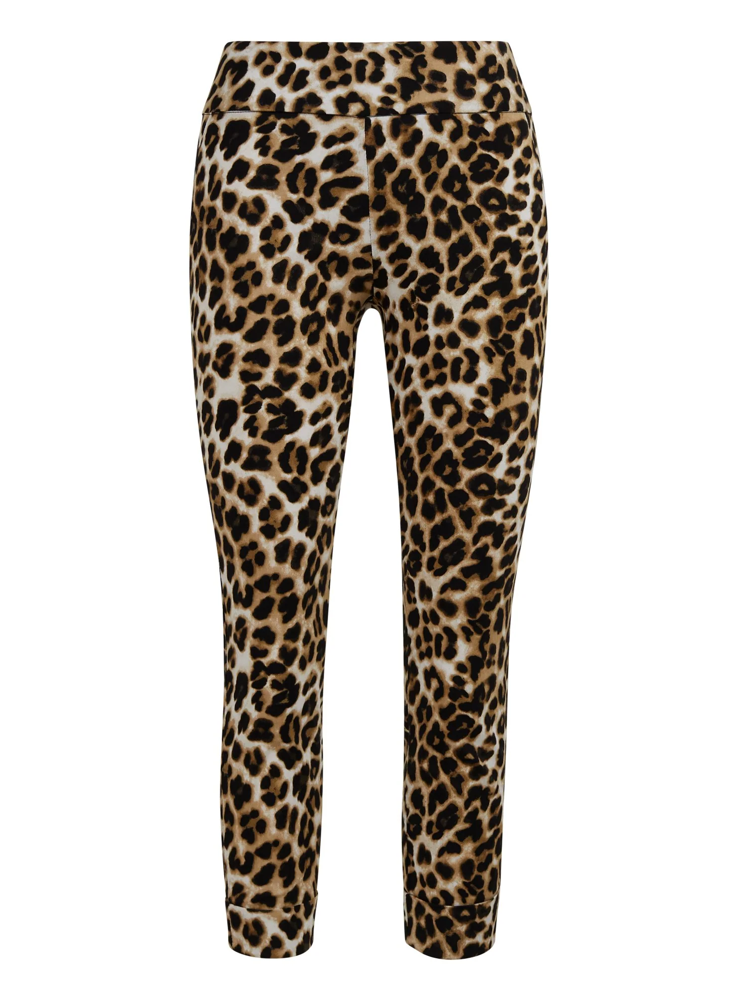 Whitney High-Waisted Pull-On Capri Pant - Leopard Print - Image 2