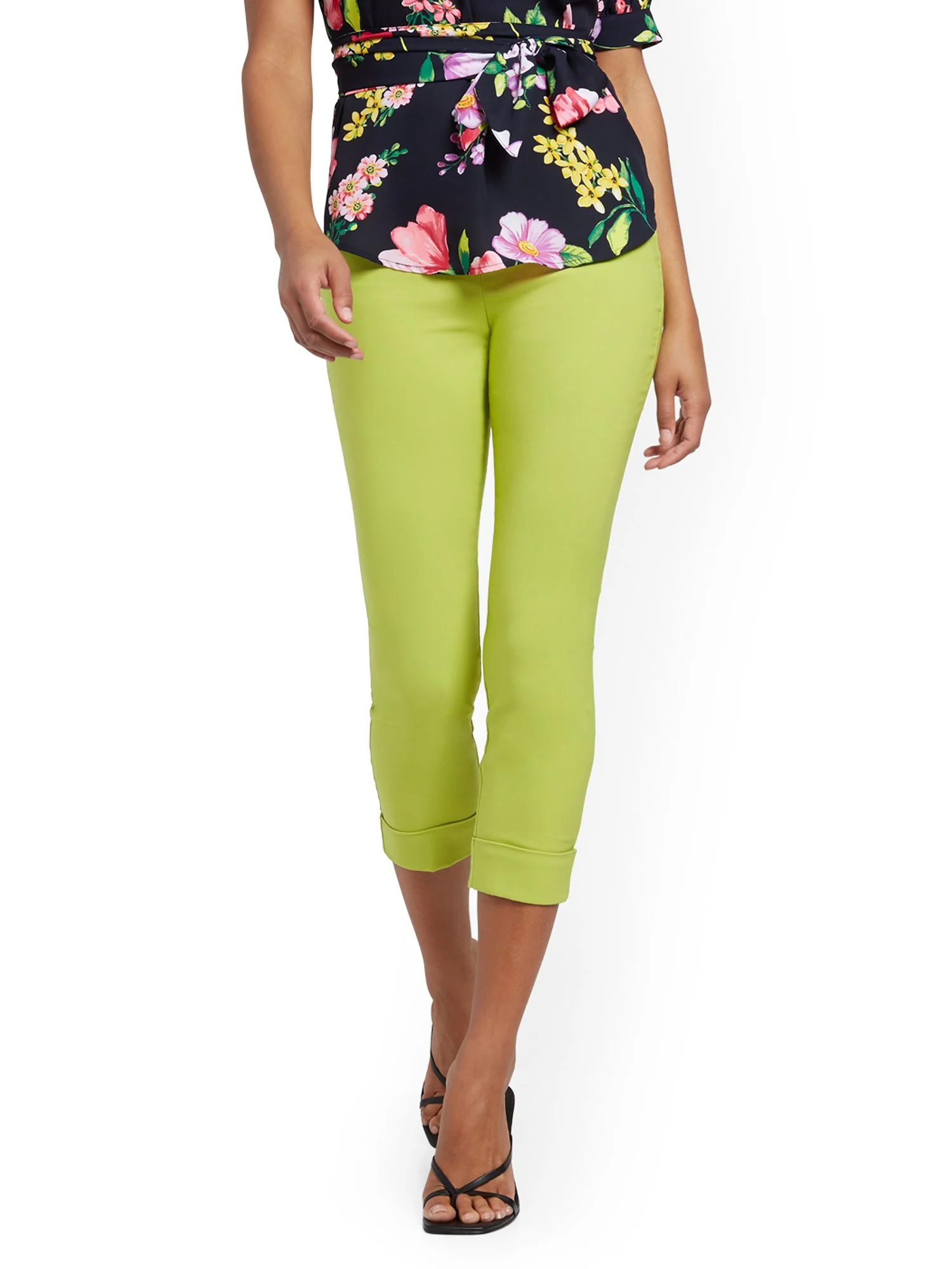 Whitney High-Waisted Pull-On Slim-Leg Capri Pant - Image 15