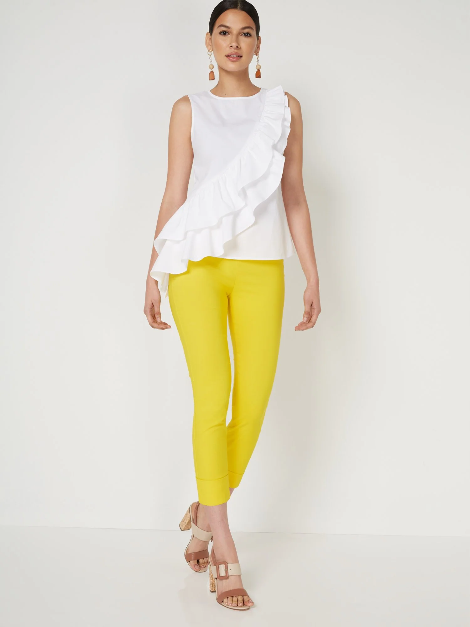 Whitney High-Waisted Pull-On Slim-Leg Capri Pant - Image 46