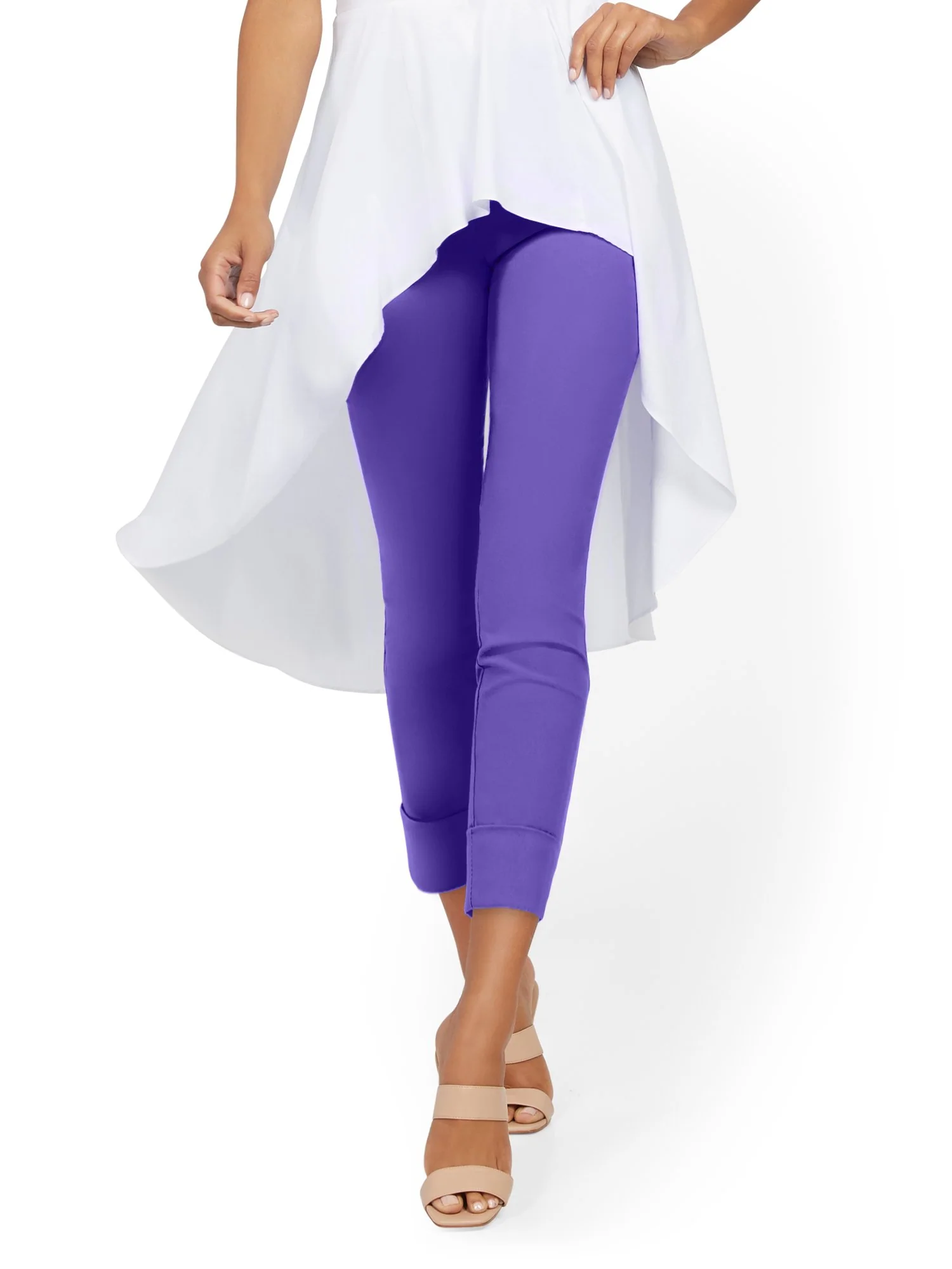 Whitney High-Waisted Pull-On Slim-Leg Capri Pant - Image 65