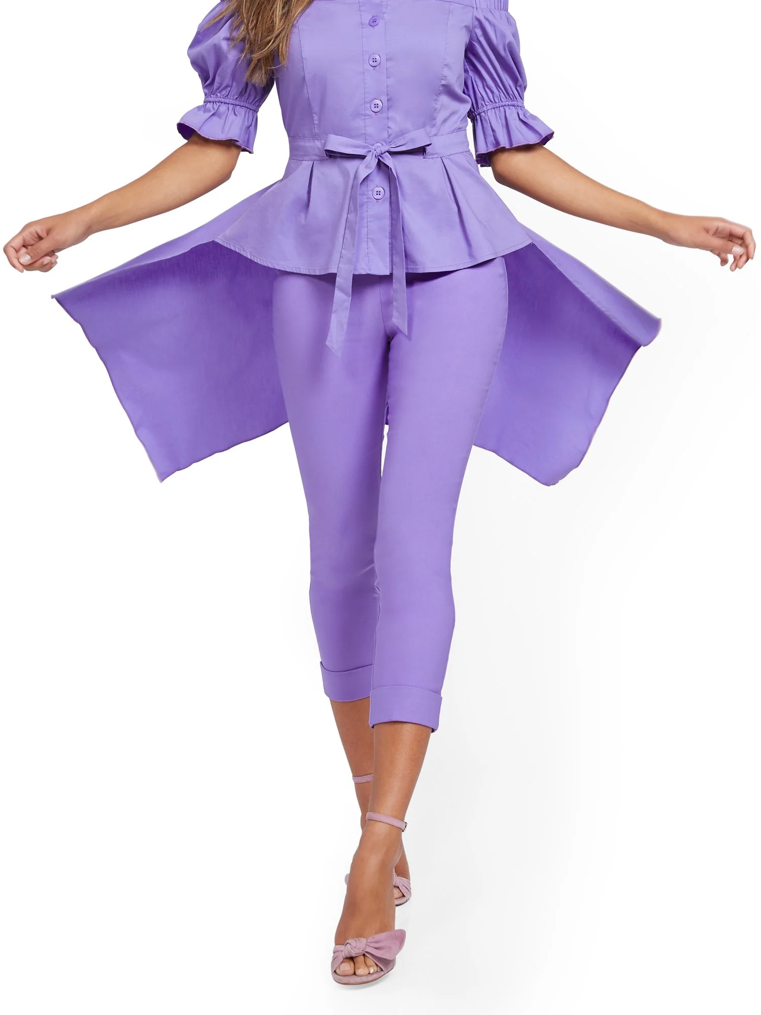 Whitney High-Waisted Pull-On Slim-Leg Capri Pant - Image 7