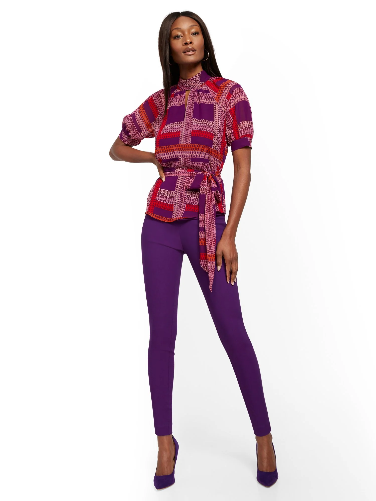 Whitney High-Waisted Pull-On Slim-Leg Pant - Image 10