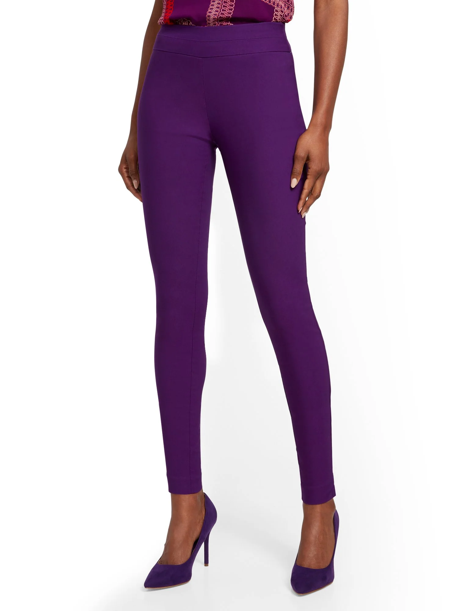Whitney High-Waisted Pull-On Slim-Leg Pant - Image 11