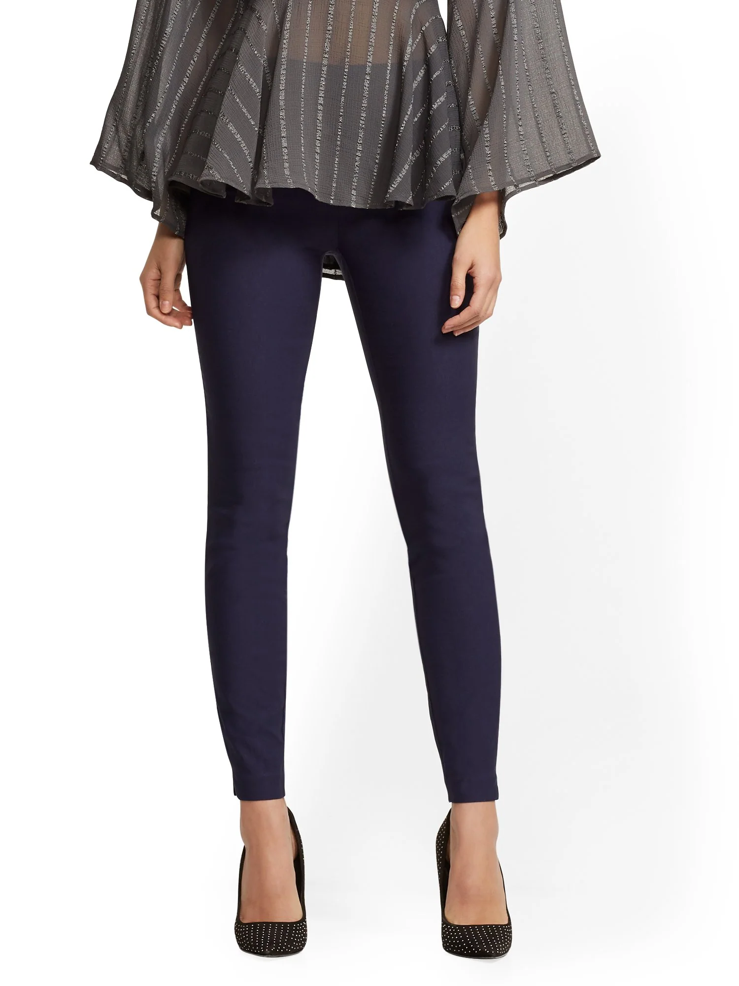 Whitney High-Waisted Pull-On Slim-Leg Pant - Image 19