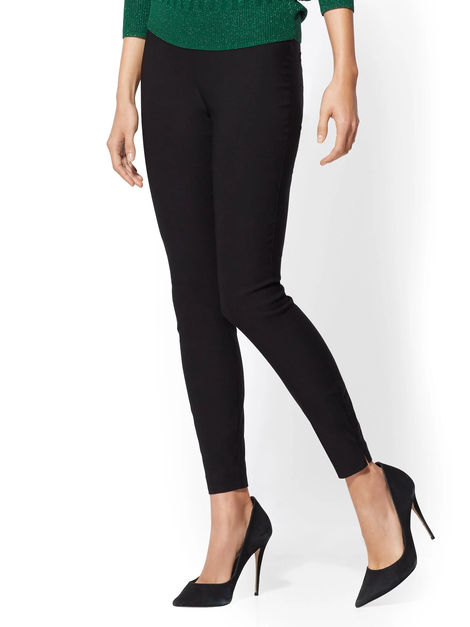 Whitney High-Waisted Pull-On Slim-Leg Pant - Image 2