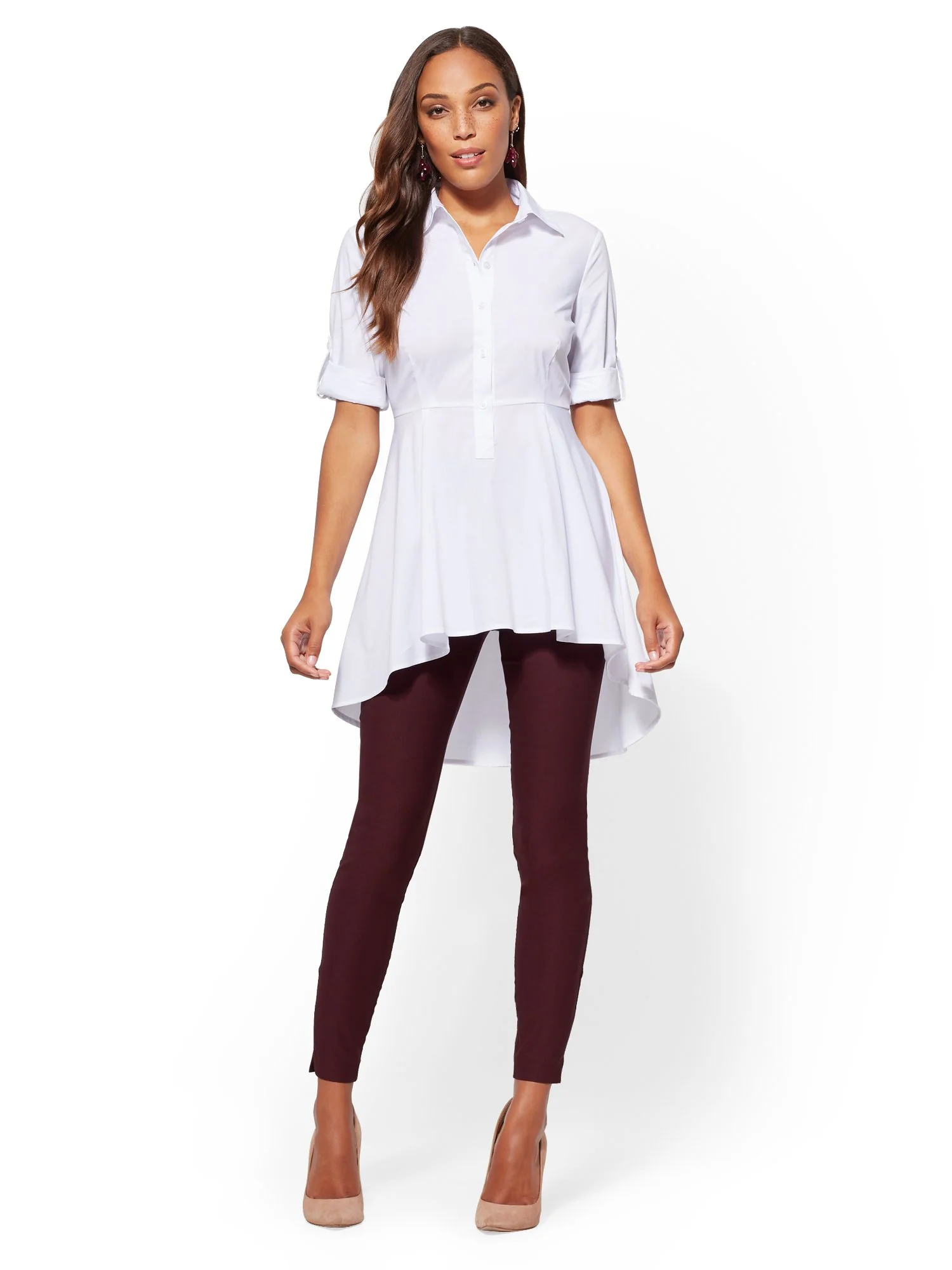 Whitney High-Waisted Pull-On Slim-Leg Pant - Image 56