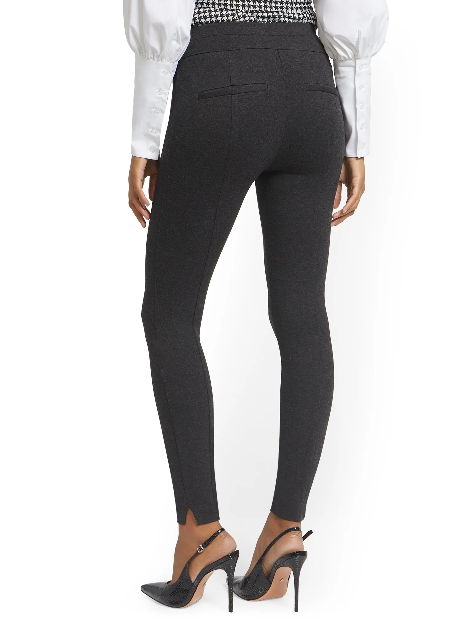 Whitney High-Waisted Pull-On Slim-Leg Pant - Ponte - 7th Avenue - Image 3