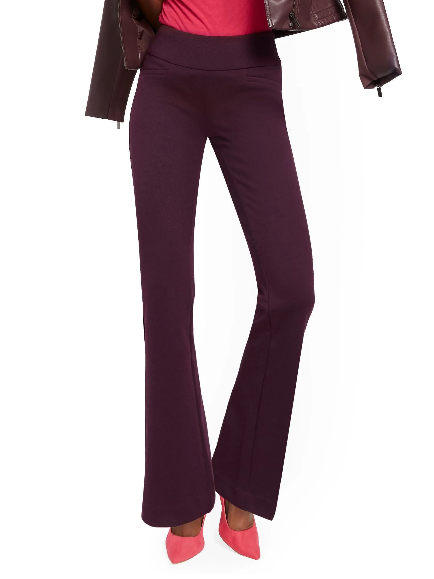 Whitney High-Waisted Pull-On Straight-Leg Pant - Ponte - Image 22