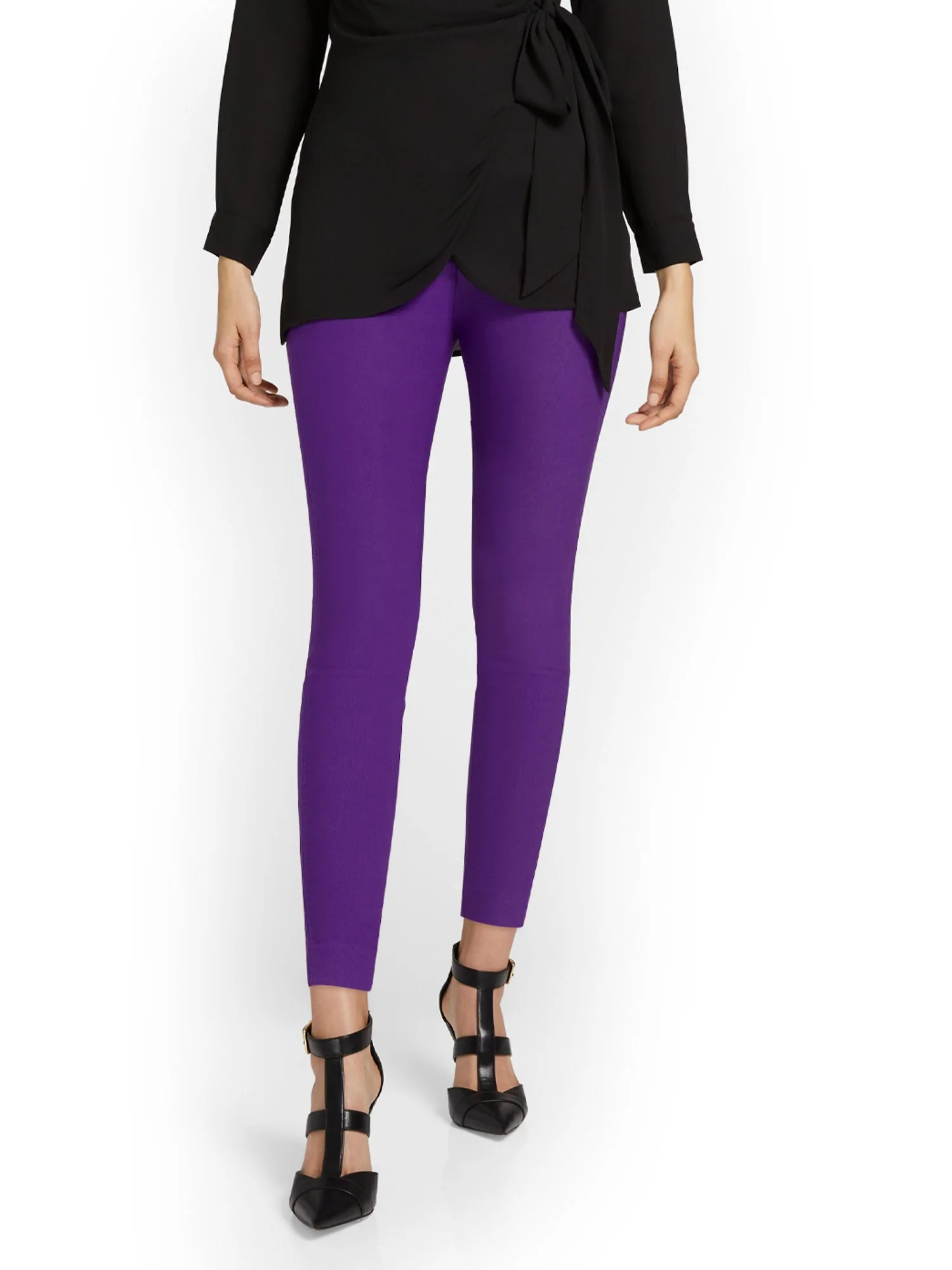 Whitney High-Waisted Tummy Control Pull-On Slim-Leg Ankle Pant - Image 14