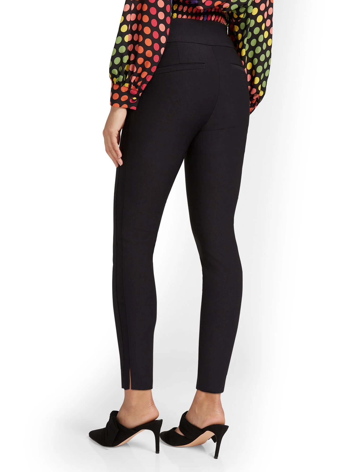 Whitney High-Waisted Tummy Control Pull-On Slim-Leg Ankle Pant - Image 3