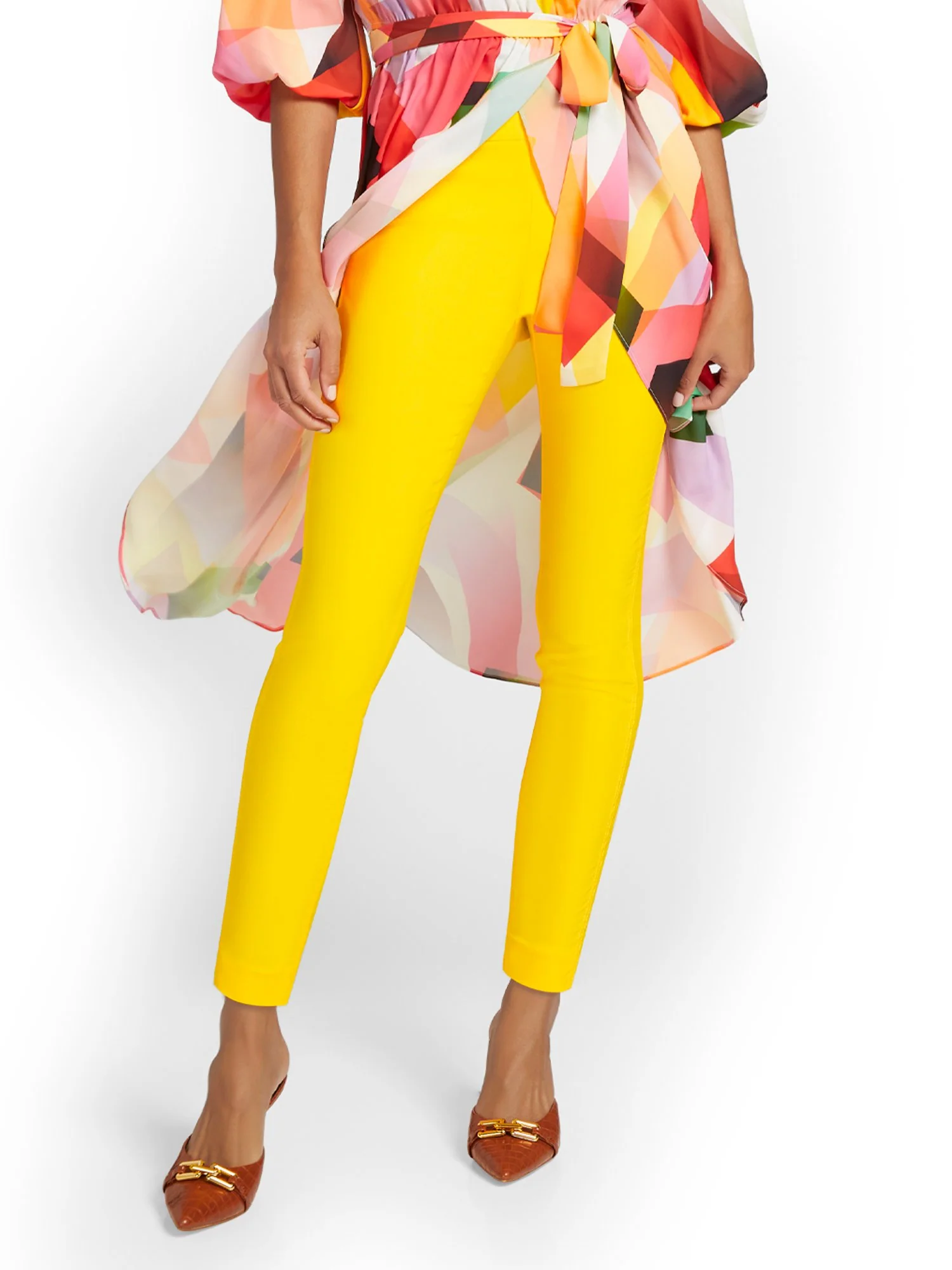 Whitney High-Waisted Tummy Control Pull-On Slim-Leg Ankle Pant - Image 9