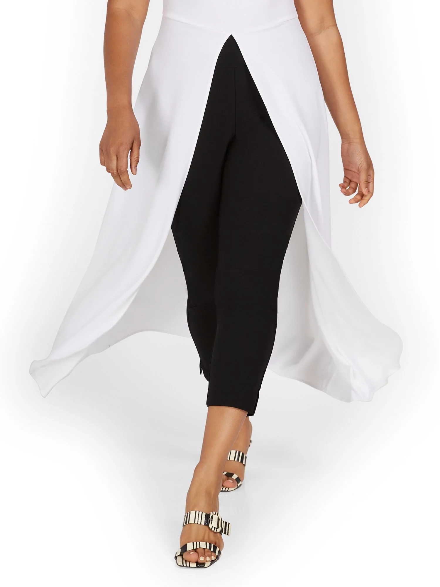 Whitney High-Waisted Tummy Control Pull-On Slim-Leg Capri Pant
