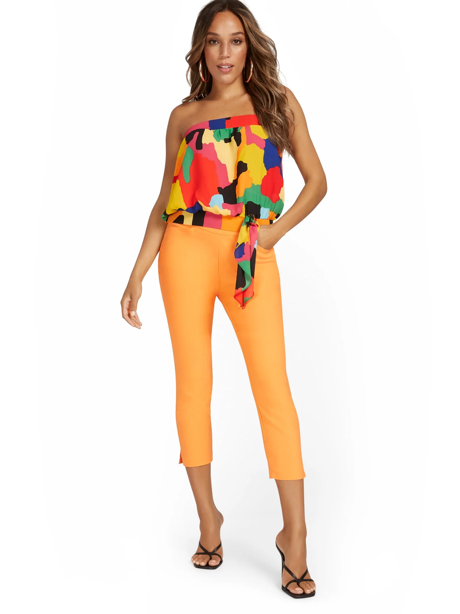 Whitney High-Waisted Tummy Control Pull-On Slim-Leg Capri Pant - Image 12
