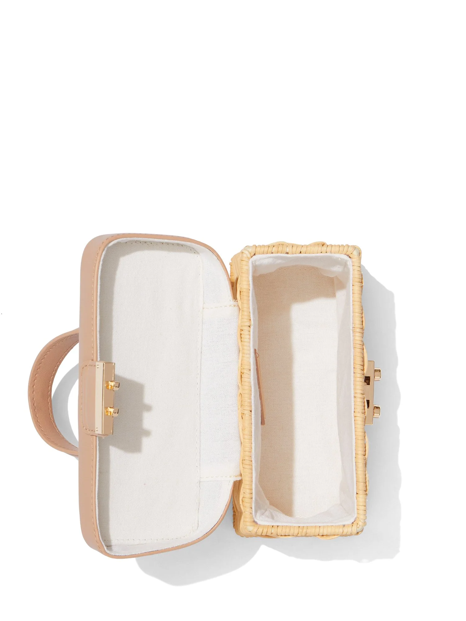 Wicker Turnlock Top-Handle Bag - Image 4
