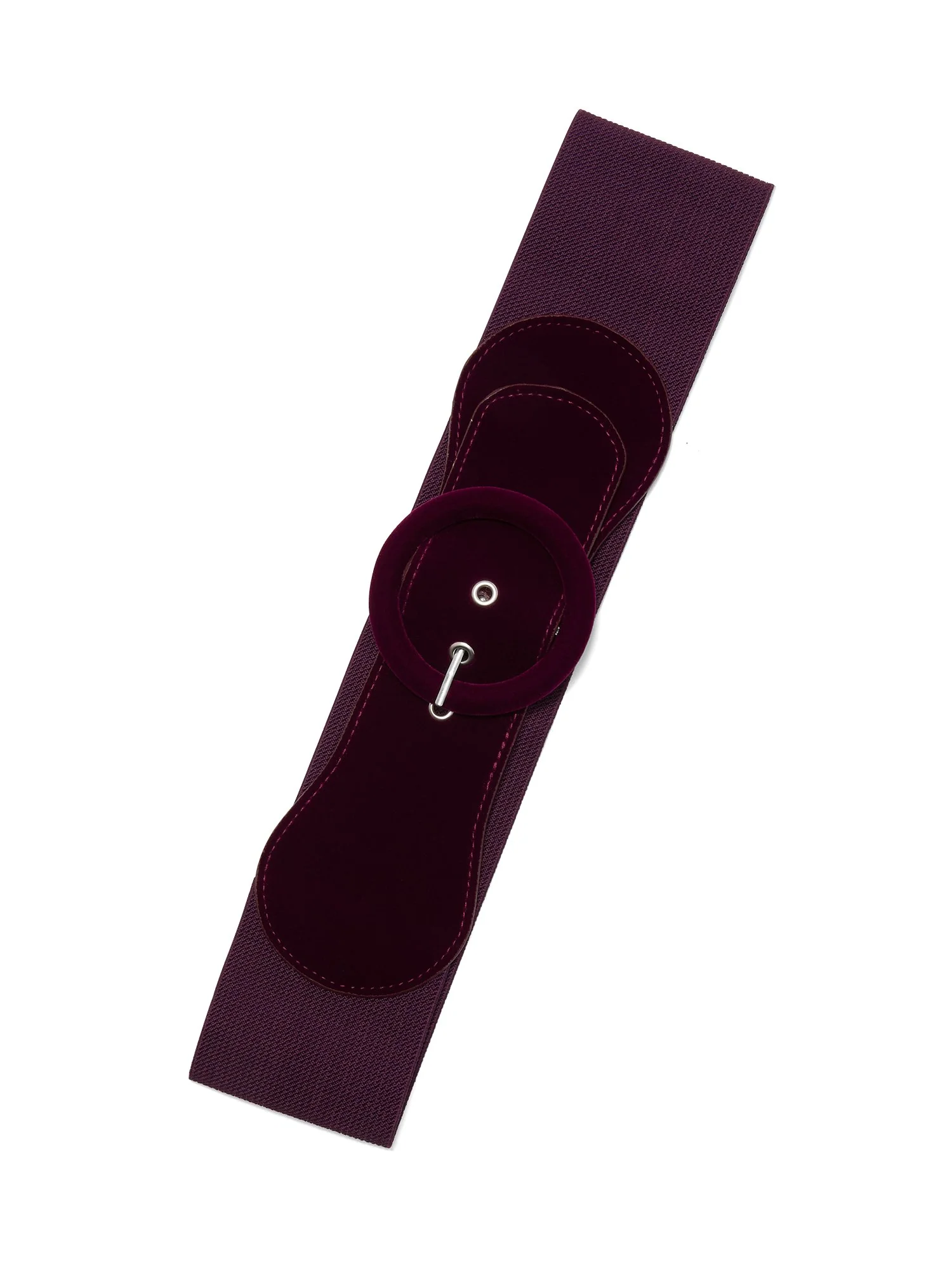 Wide Faux-Suede Belt