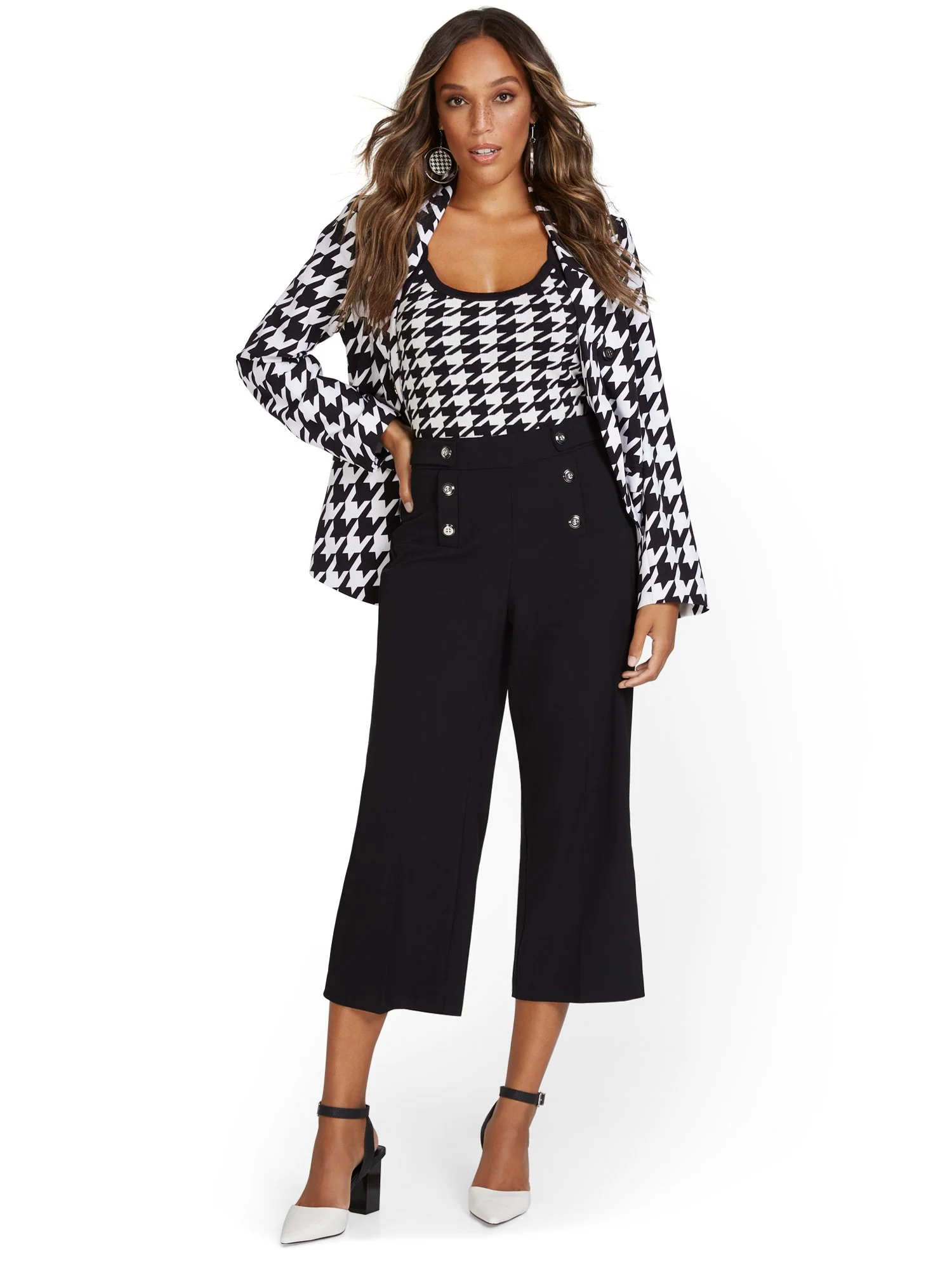Wide-Leg Capri Pant - Essential Stretch - 7th Avenue - Image 4