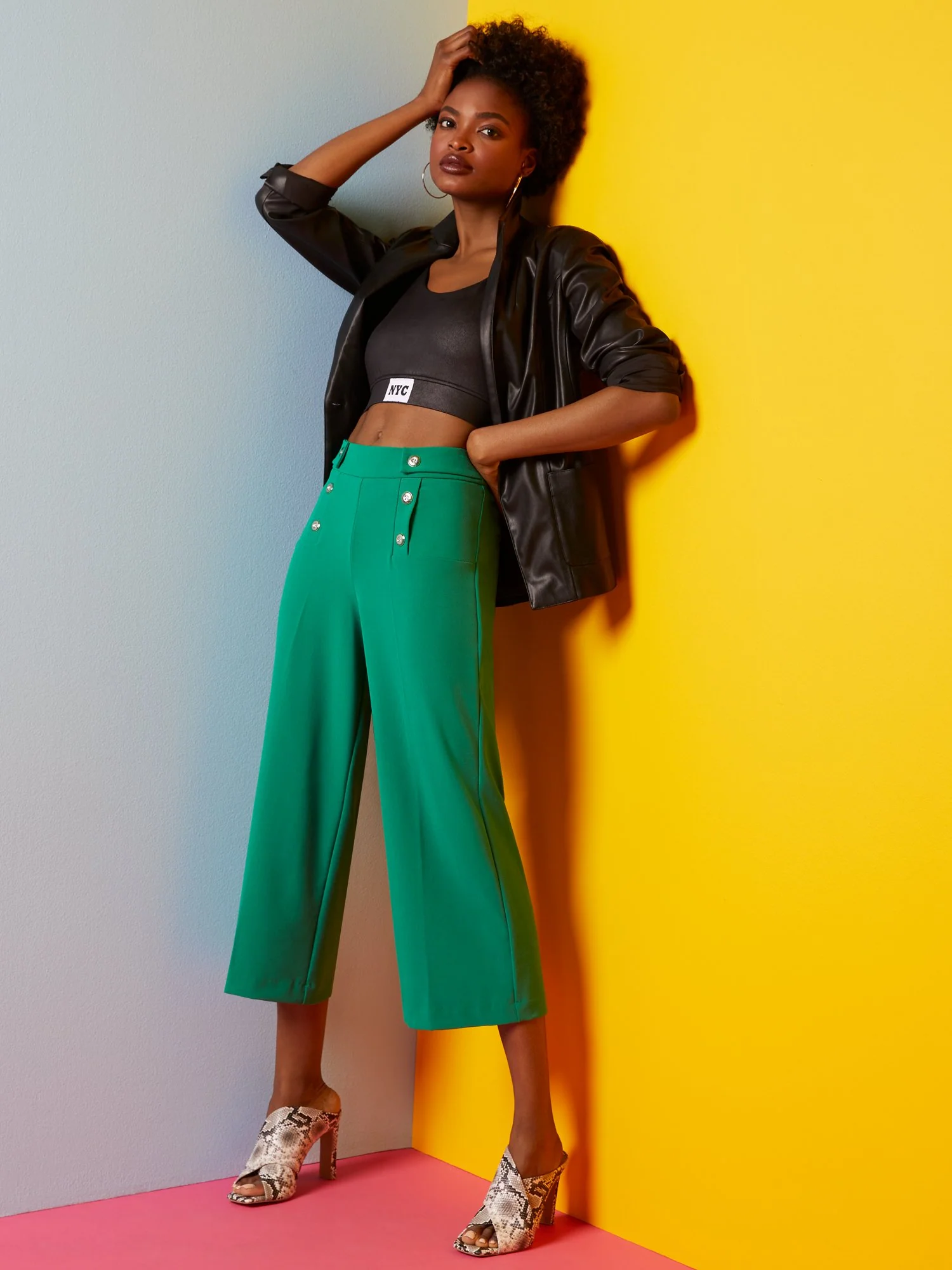 Wide-Leg Capri Pant - Essential Stretch - 7th Avenue - Image 6