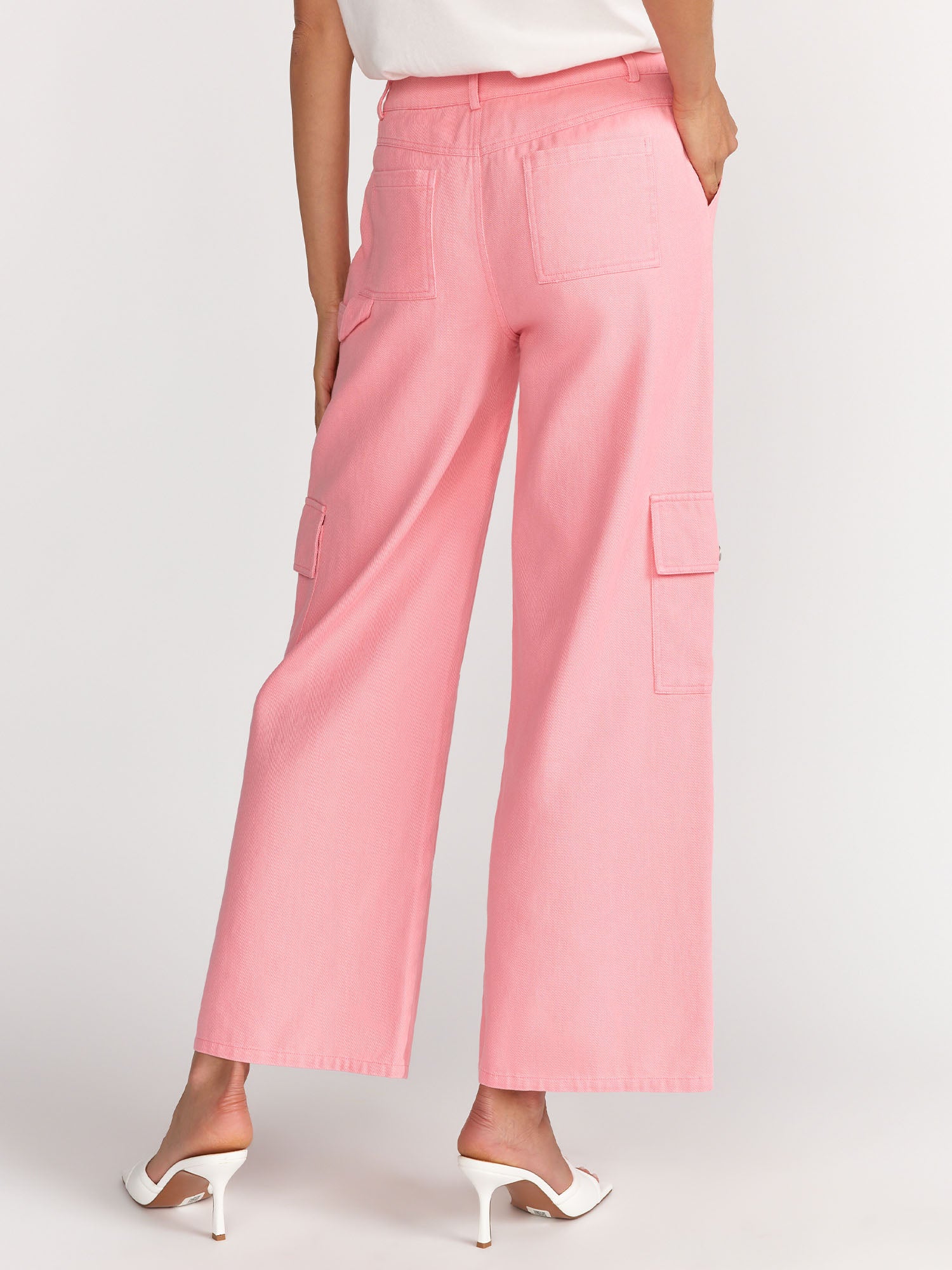 Blue Blush Wide Leg High Rise Cargo Pant - Brands We Love - Image 4