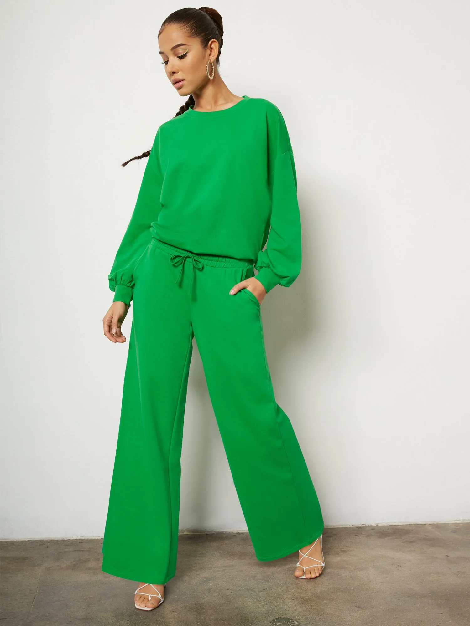 Wide-Leg Drawstring Lounge Pant - Image 13