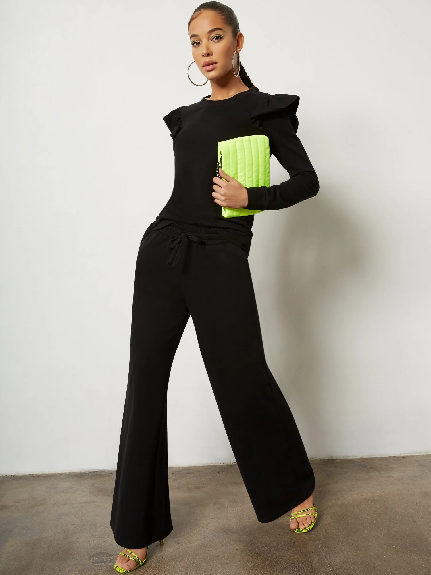 Wide-Leg Drawstring Lounge Pant - Image 4