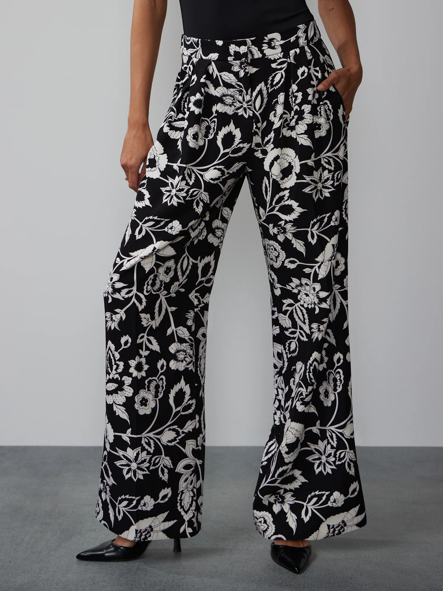 Wide Leg Floral Pant