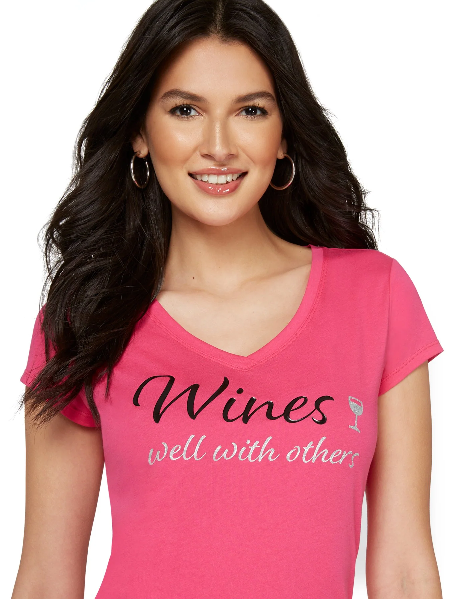 Wines Well With Others Graphic Tee - Image 2
