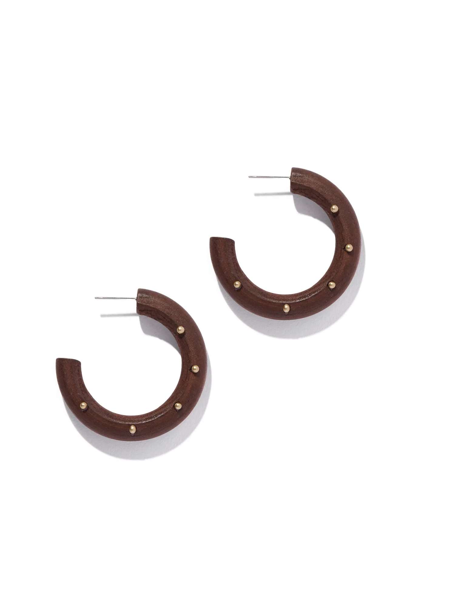 Wooden Hoop Earring