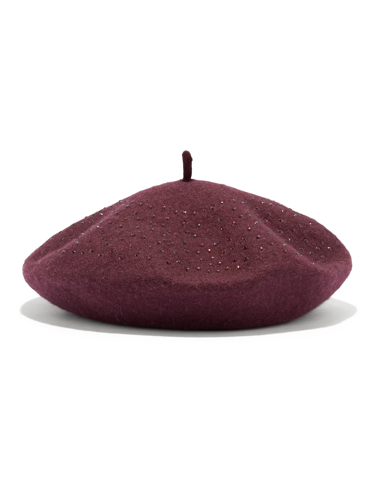 Wool-Blend Metallic Beret - Image 2