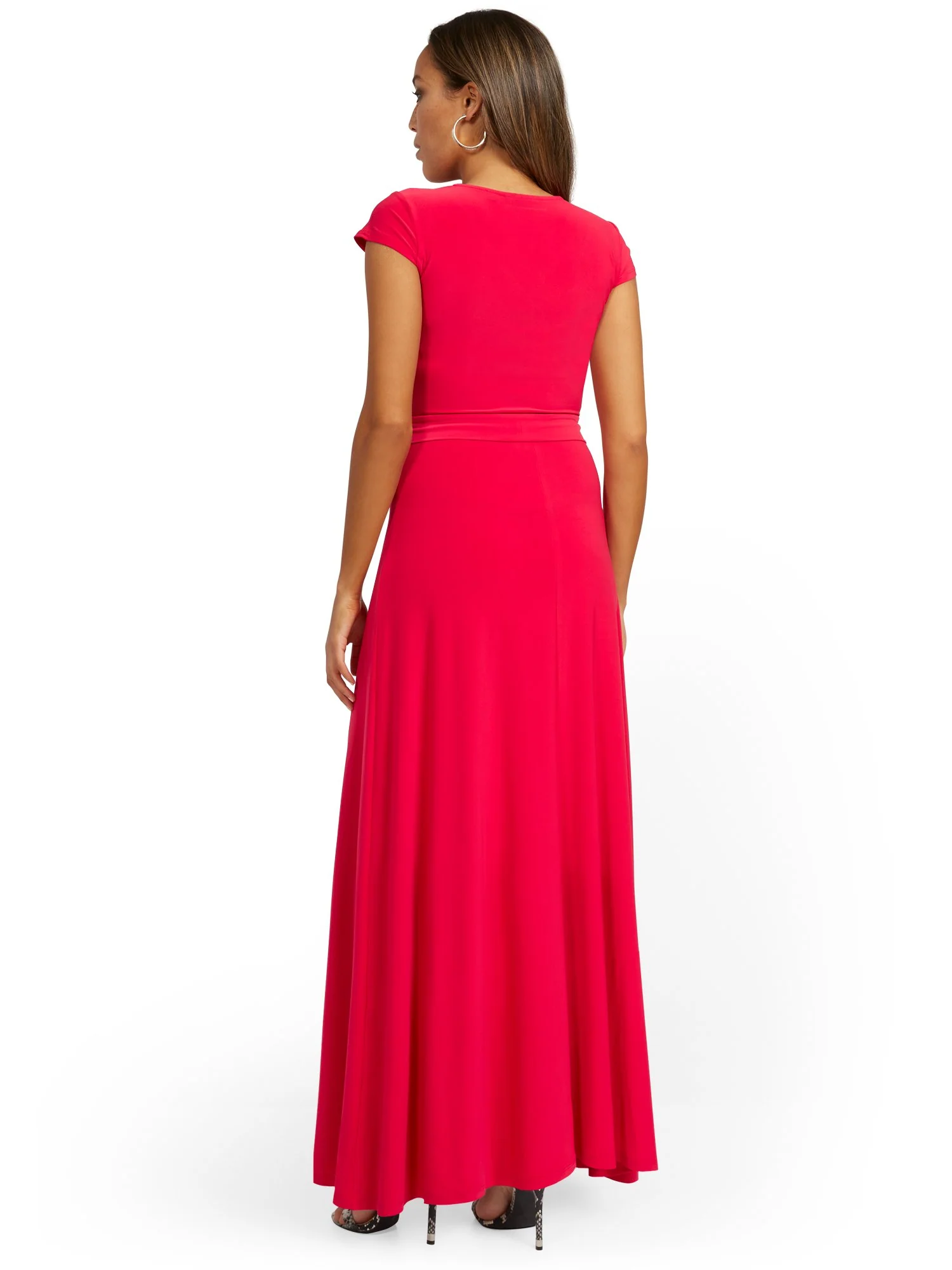 Wrap V-Neck Maxi Dress - Image 6
