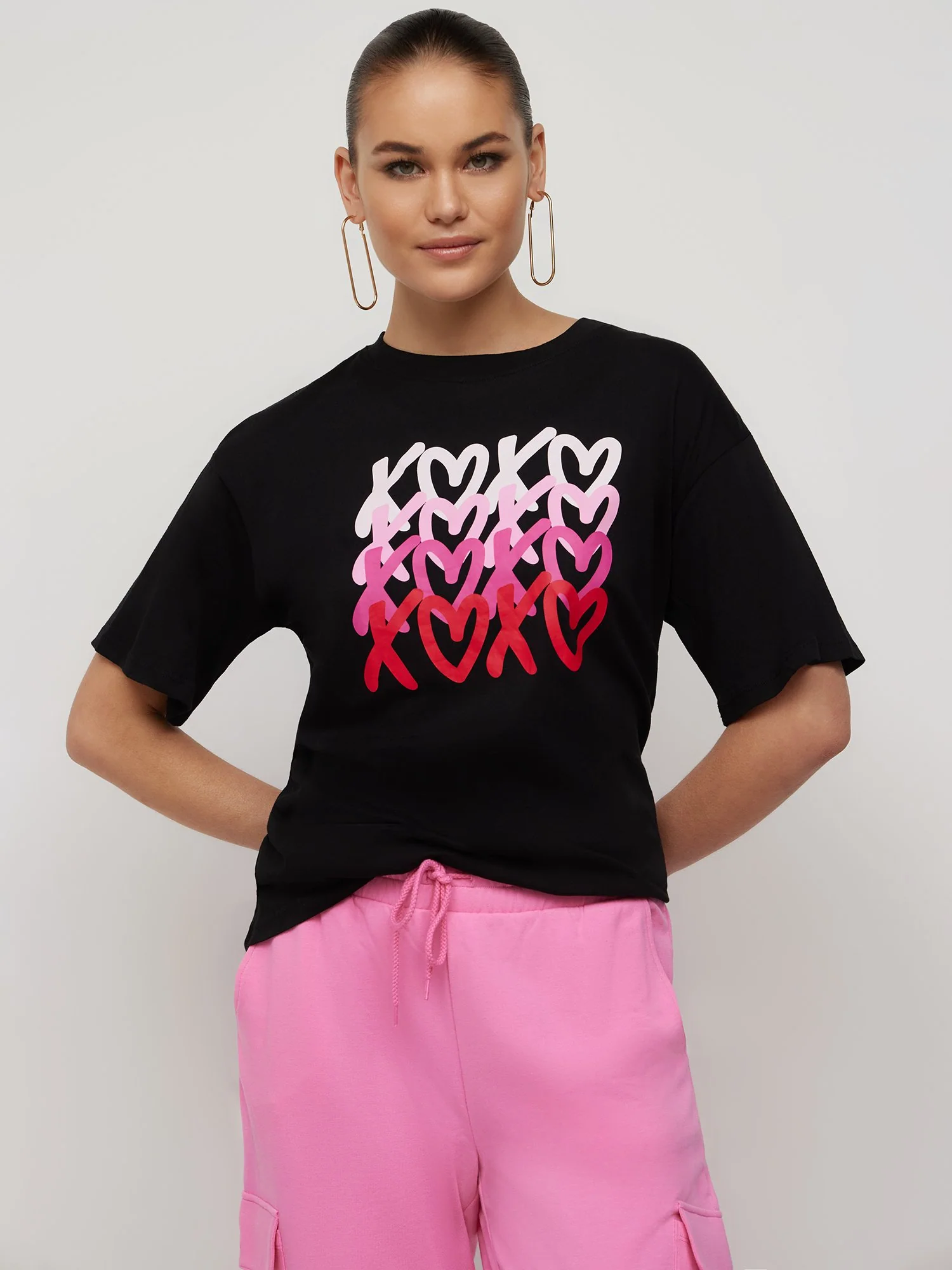 XOXO Oversized Graphic Tee