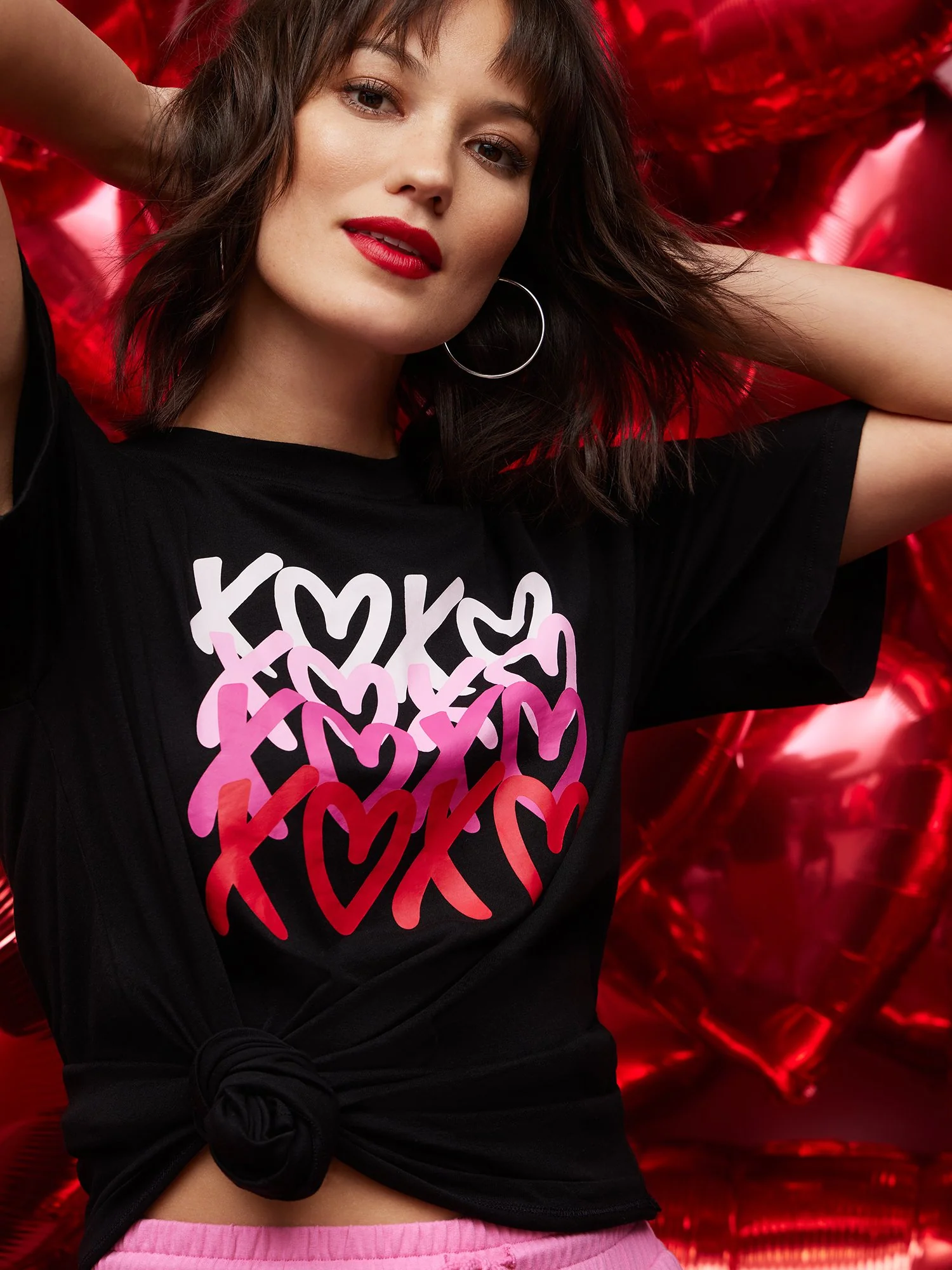 XOXO Oversized Graphic Tee - Image 5