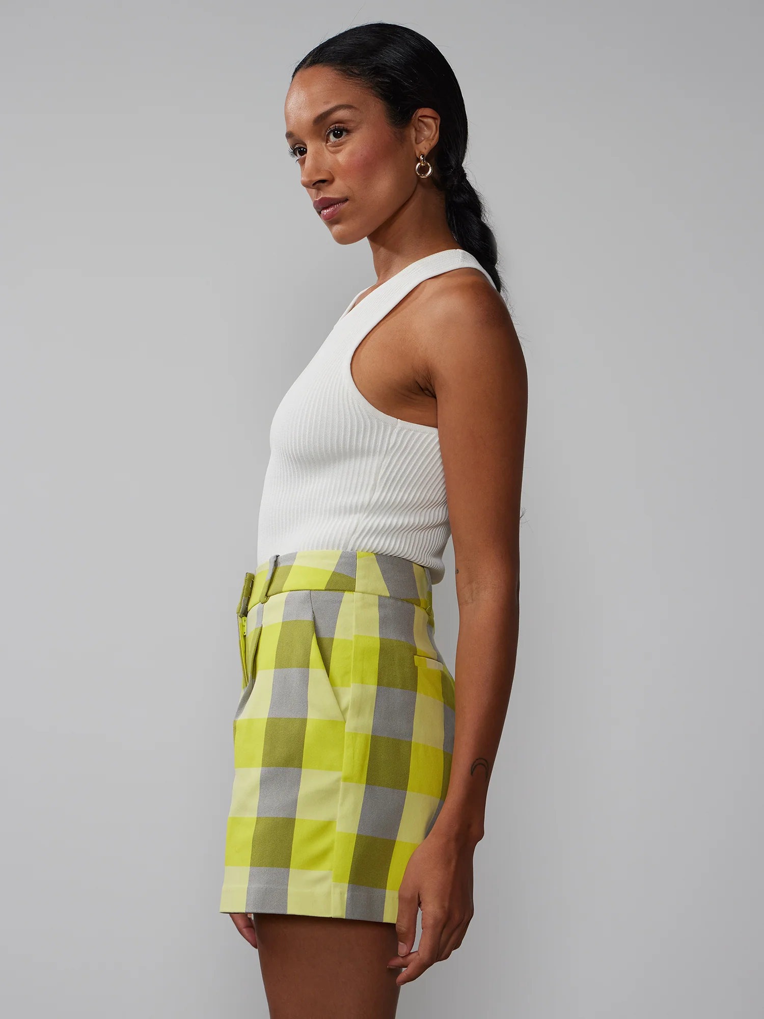 Yarn Dyed Plaid Shorts - Image 2