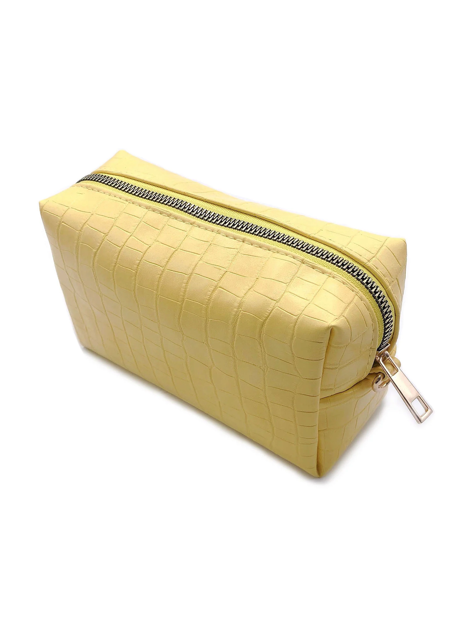 Yellow Croc-Embossed Crossbody Bag - Image 4