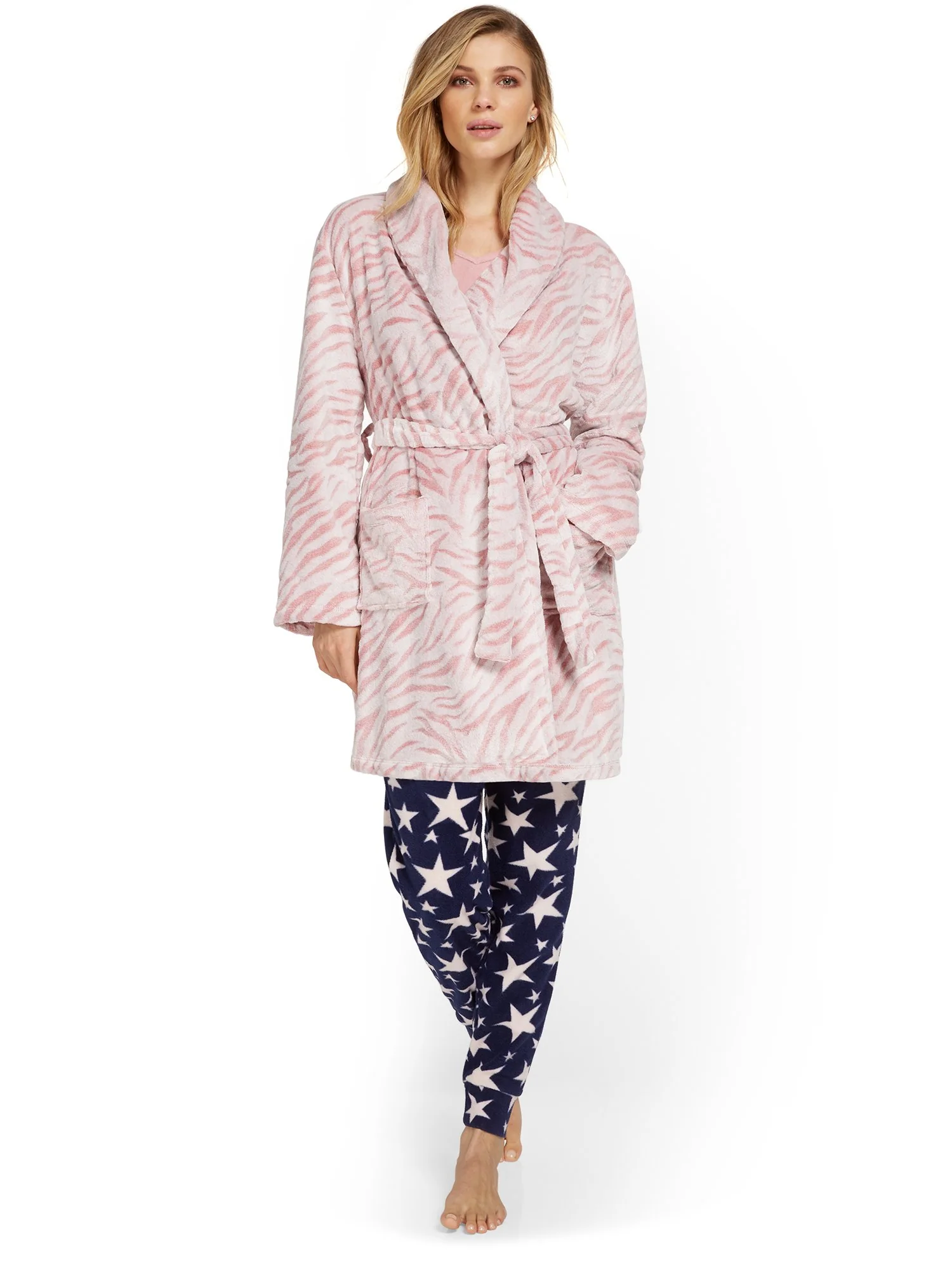 Zebra-Print Robe