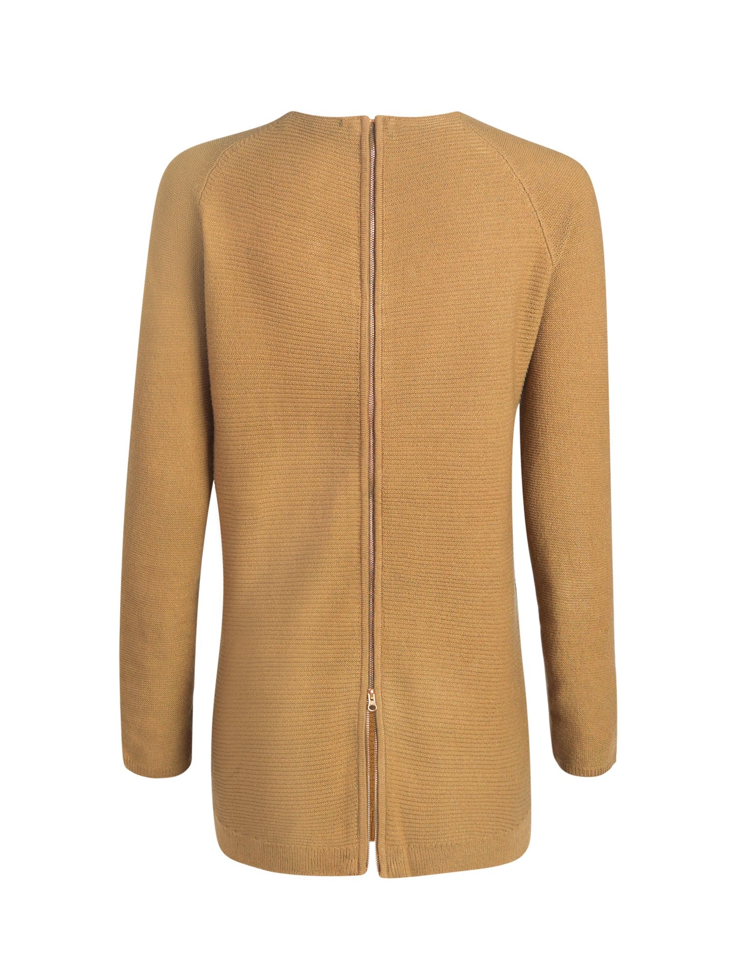 Zip-Back V-Neck Sweater - Image 3