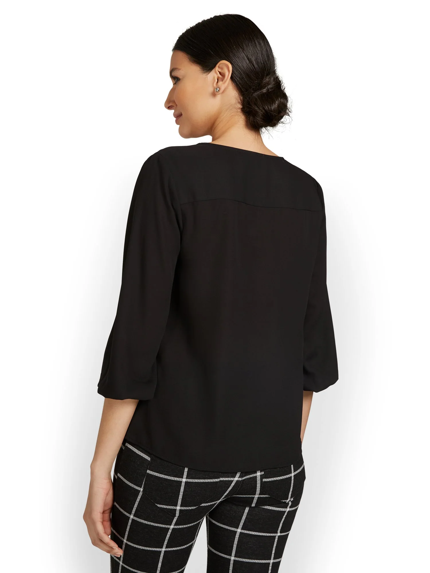 Zip-Front Blouse - Image 3