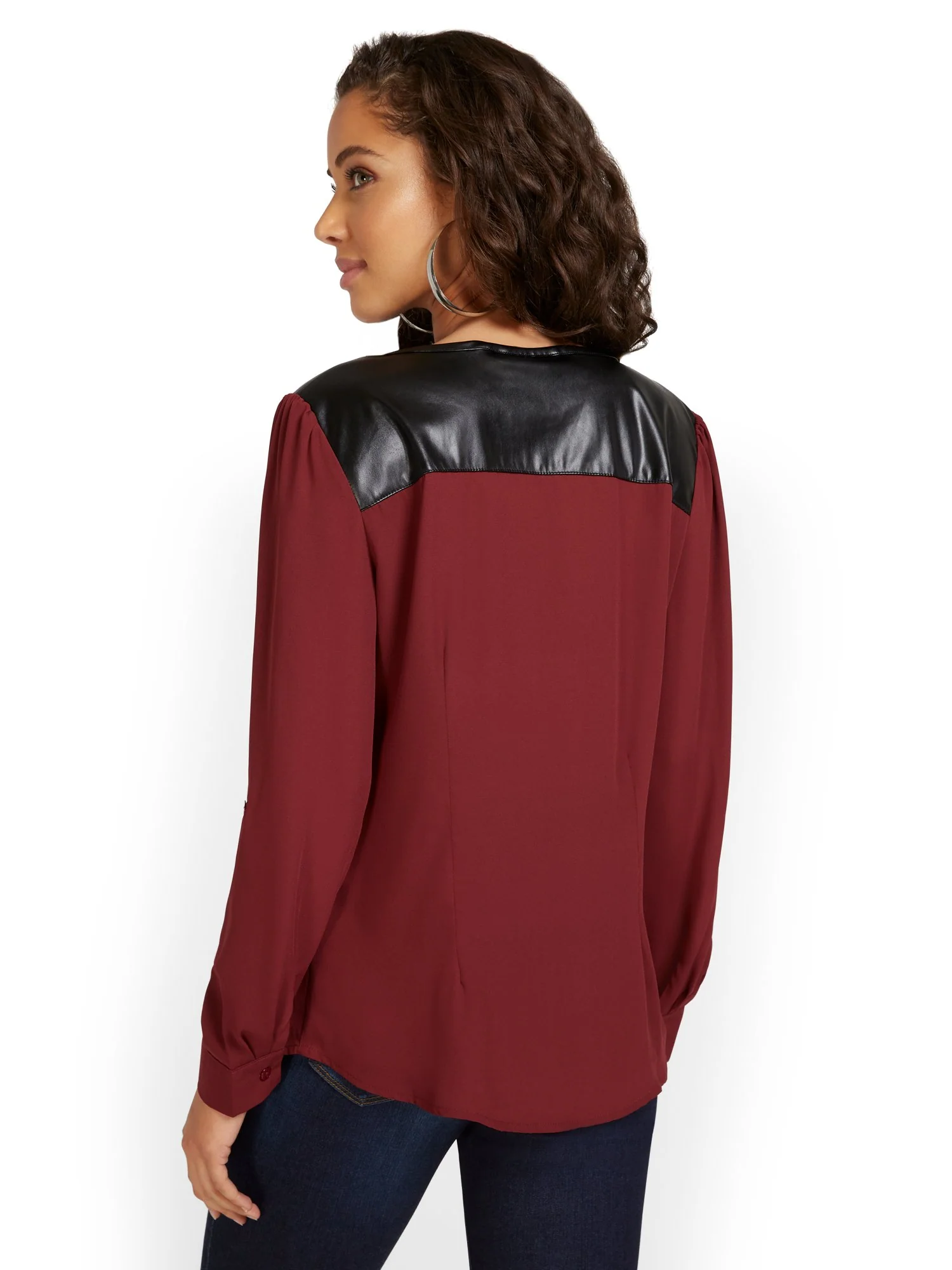 Zip-Front Blouse - Image 9