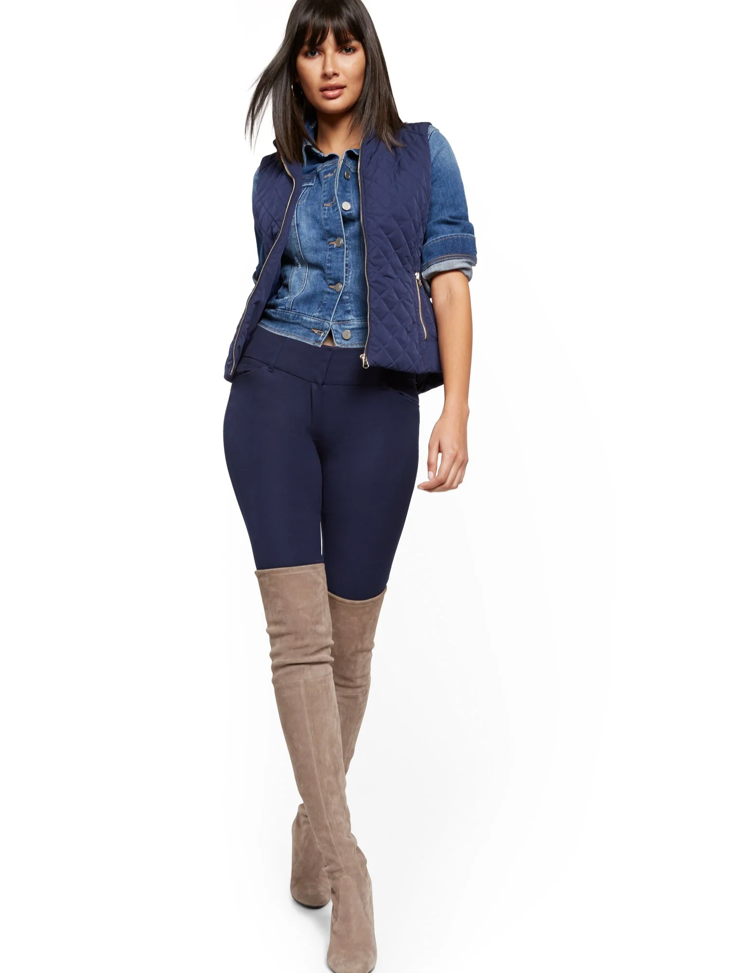 Zip-Front Quilted Vest - Image 13