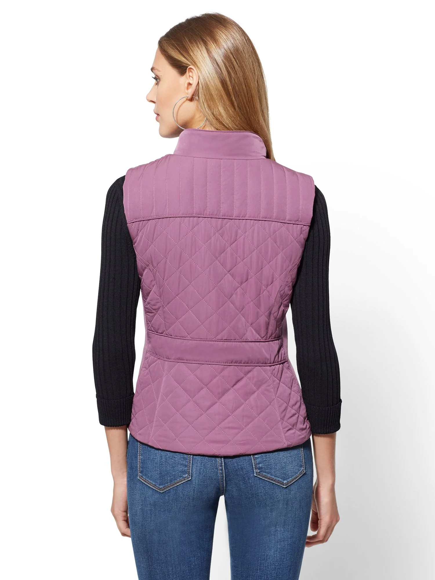 Zip-Front Quilted Vest - Image 17